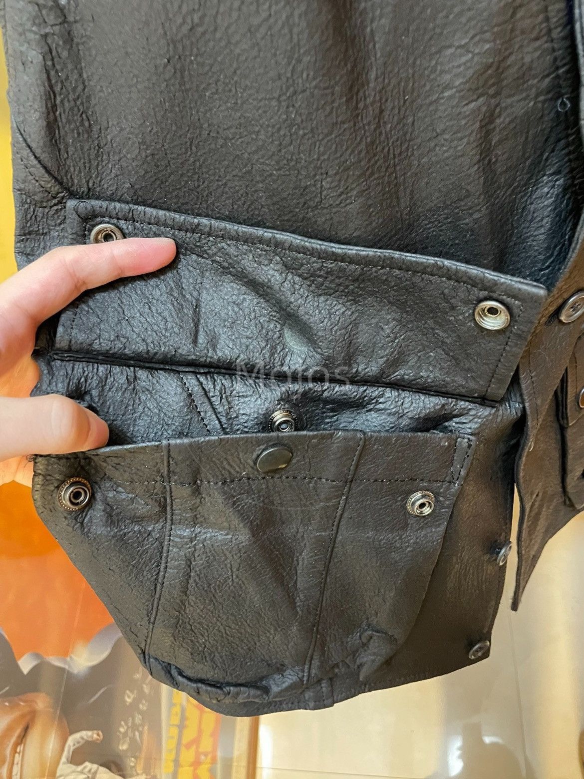 Yohji Yamamoto Sz F Yohji Yamamoto Pour Homme 80s Leather Vest-2508 Size US M / EU 48-50 / 2 - 6 Thumbnail