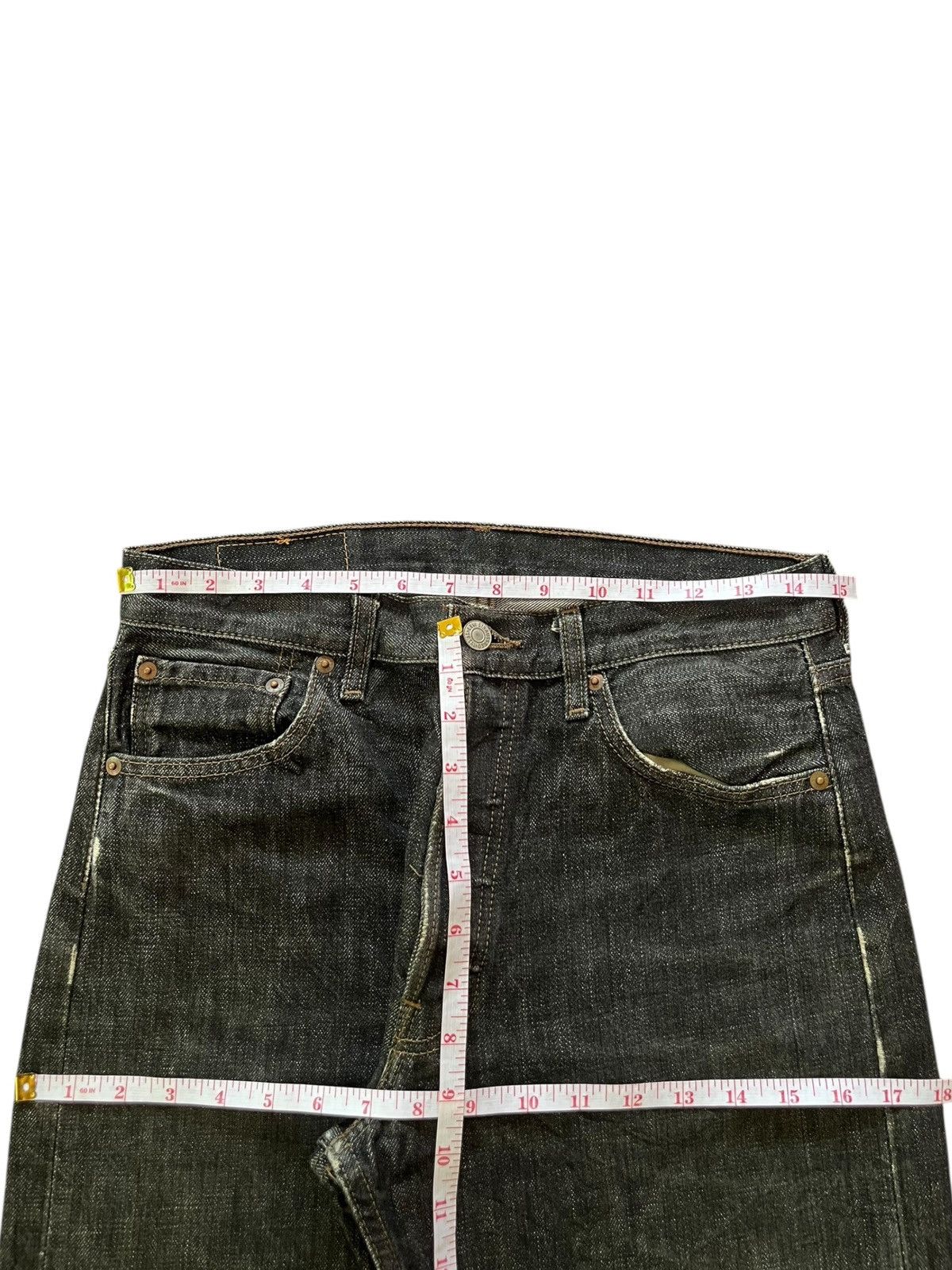 Levi's Vintage 90s Levis 501 Black Distressed Loose Jeans Size US 30 / EU 46 - 6 Thumbnail