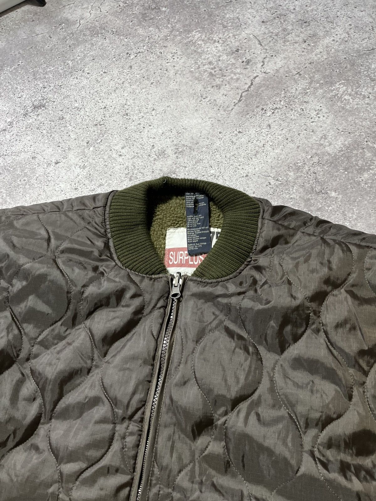 Surplus Research Vintage SURPLUS TEX Quiled Army Sherpa bomber jacket Size US XXL / EU 58 / 5 - 5 Thumbnail