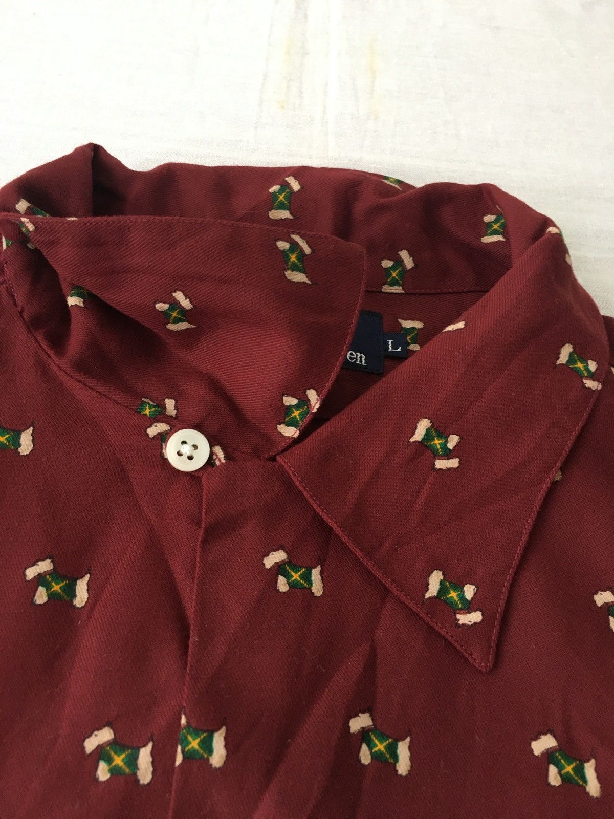 Polo Ralph Lauren Vintage Polo Ralph Lauren Atomic Dog Motif Polynosic Shirts Size US L / EU 52-54 / 3 - 7 Thumbnail