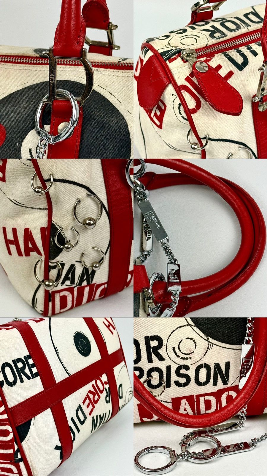 Dior × John Galliano Dior - John Galliano - SS2004 - Hardcore Pierced Boston Bag Size ONE SIZE - 19 Thumbnail