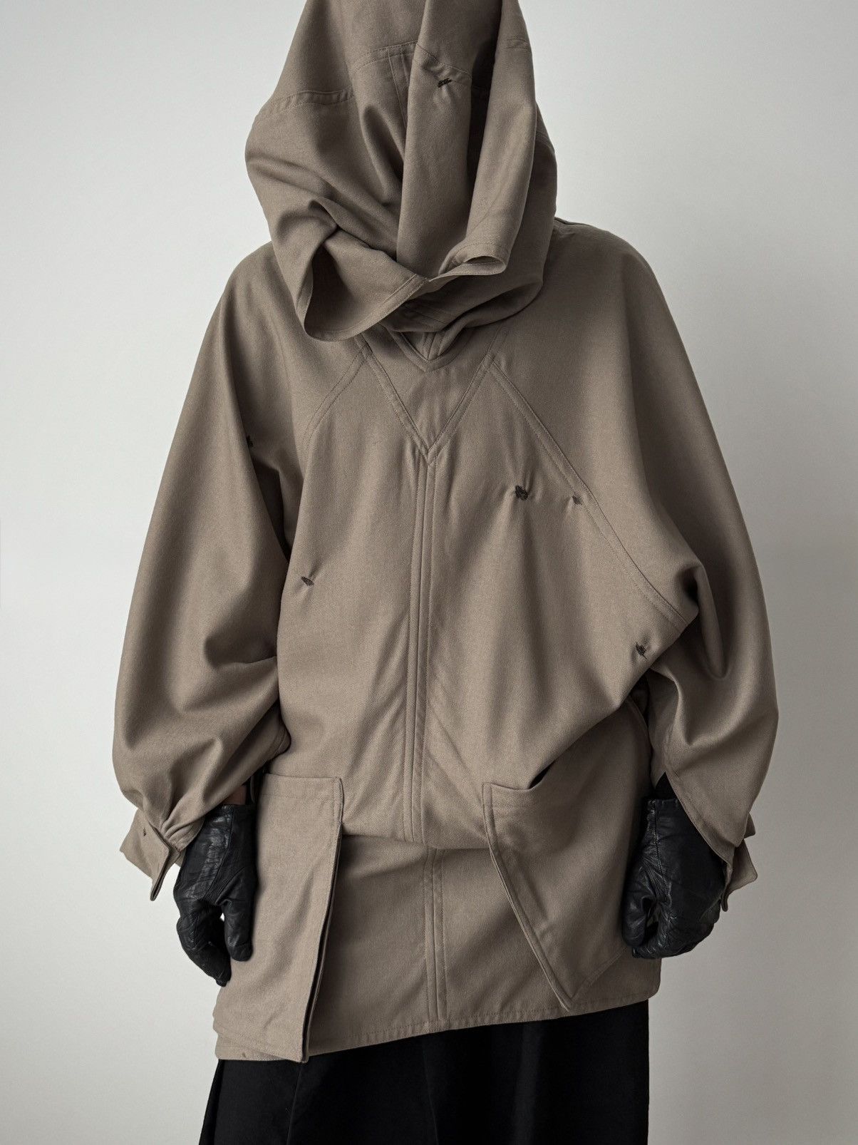 Vintage Morgane Le Fay 'Mystical' Asymetrical Wool Cloak Jacket Size L / US 10 / IT 46 - 1 Thumbnail