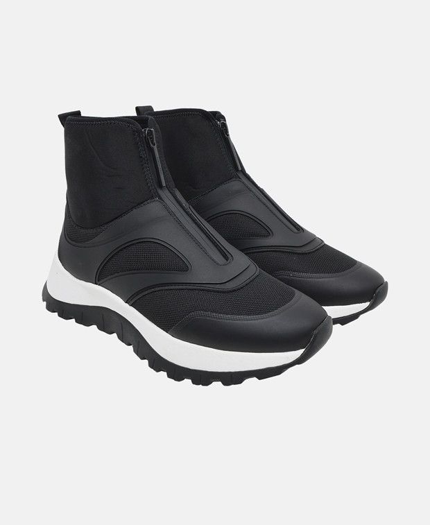 Calvin Klein Runner Sock Boot Running Shoes in Black, Women's (Size 7)