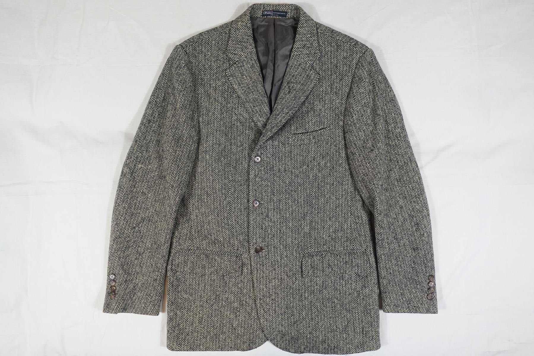 Polo Ralph Lauren Polo Ralph Lauren Blazer Jacket Coat Herringbone Wool 44 Size 44R - 1 Thumbnail