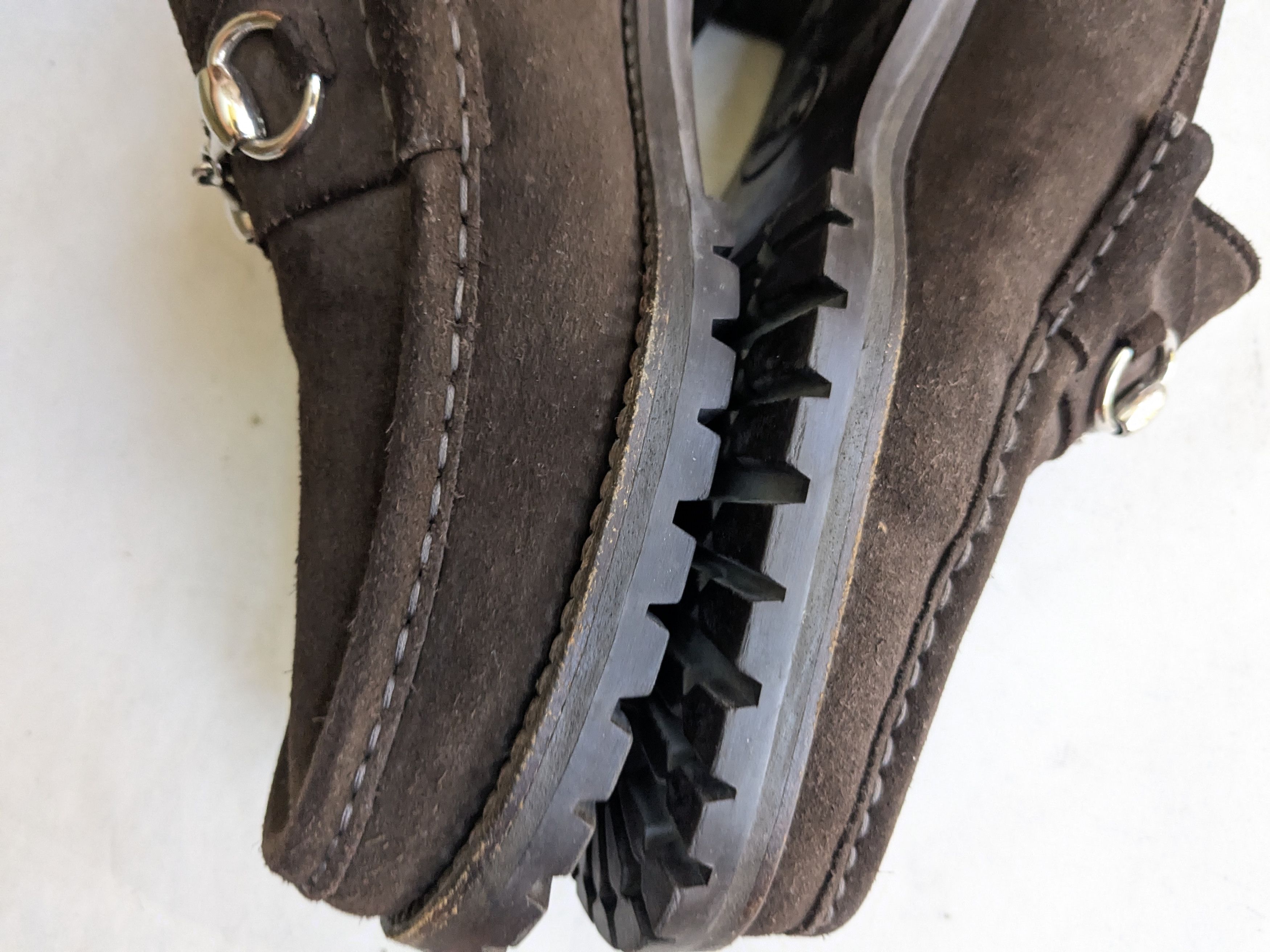 Gucci Gucci Horsebit Loafers Brown Suede Leather 9.5 Snaffle Mules Size US 9.5 / EU 42-43 - 8 Thumbnail