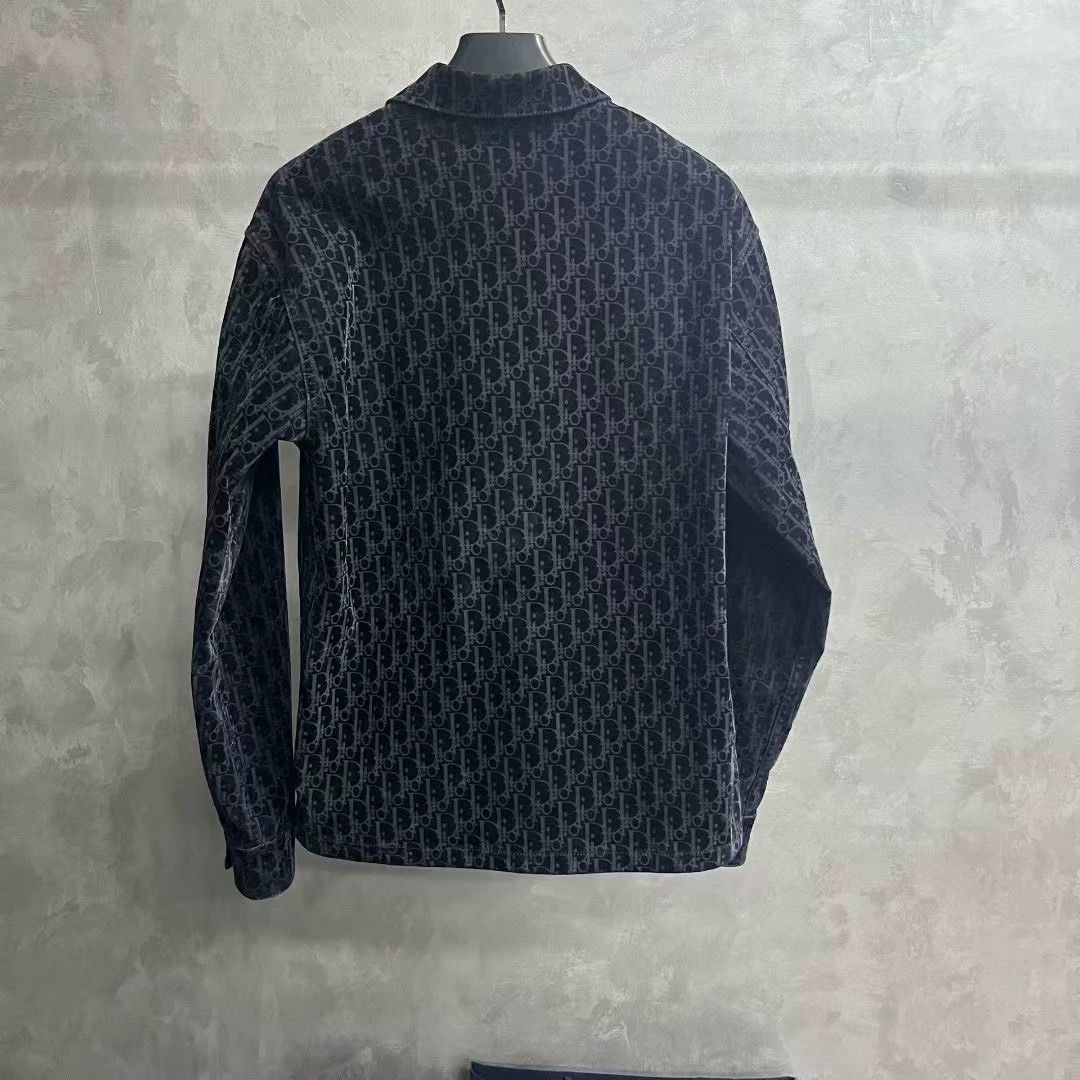 Dior dior blue logo printed long sleeve shirt Size US M / EU 48-50 / 2 - 3 Thumbnail