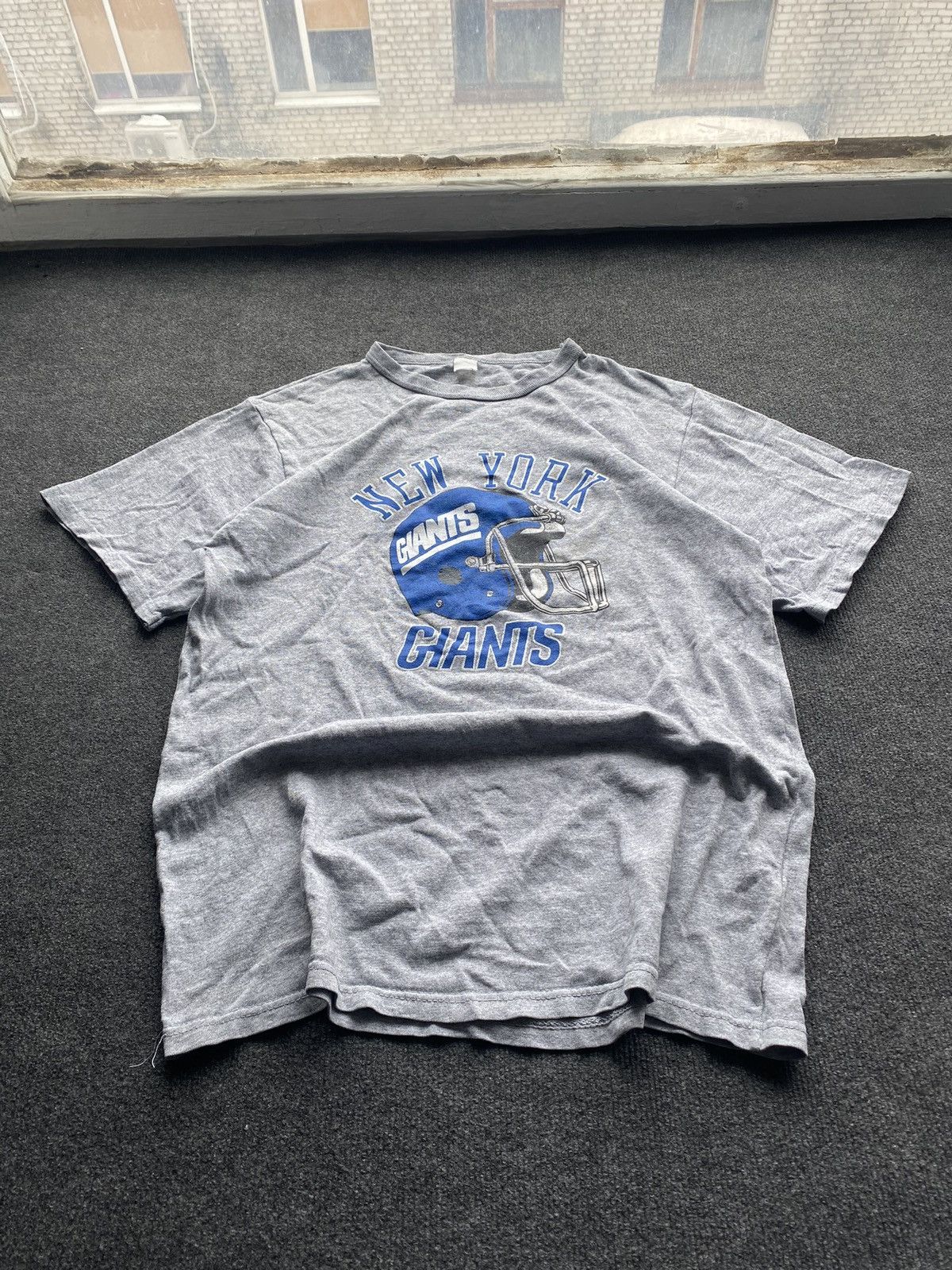 NFL 🔥80s New York Giants Fan gray Vintage tee men nfl league Size US L / EU 52-54 / 3 - 2 Thumbnail