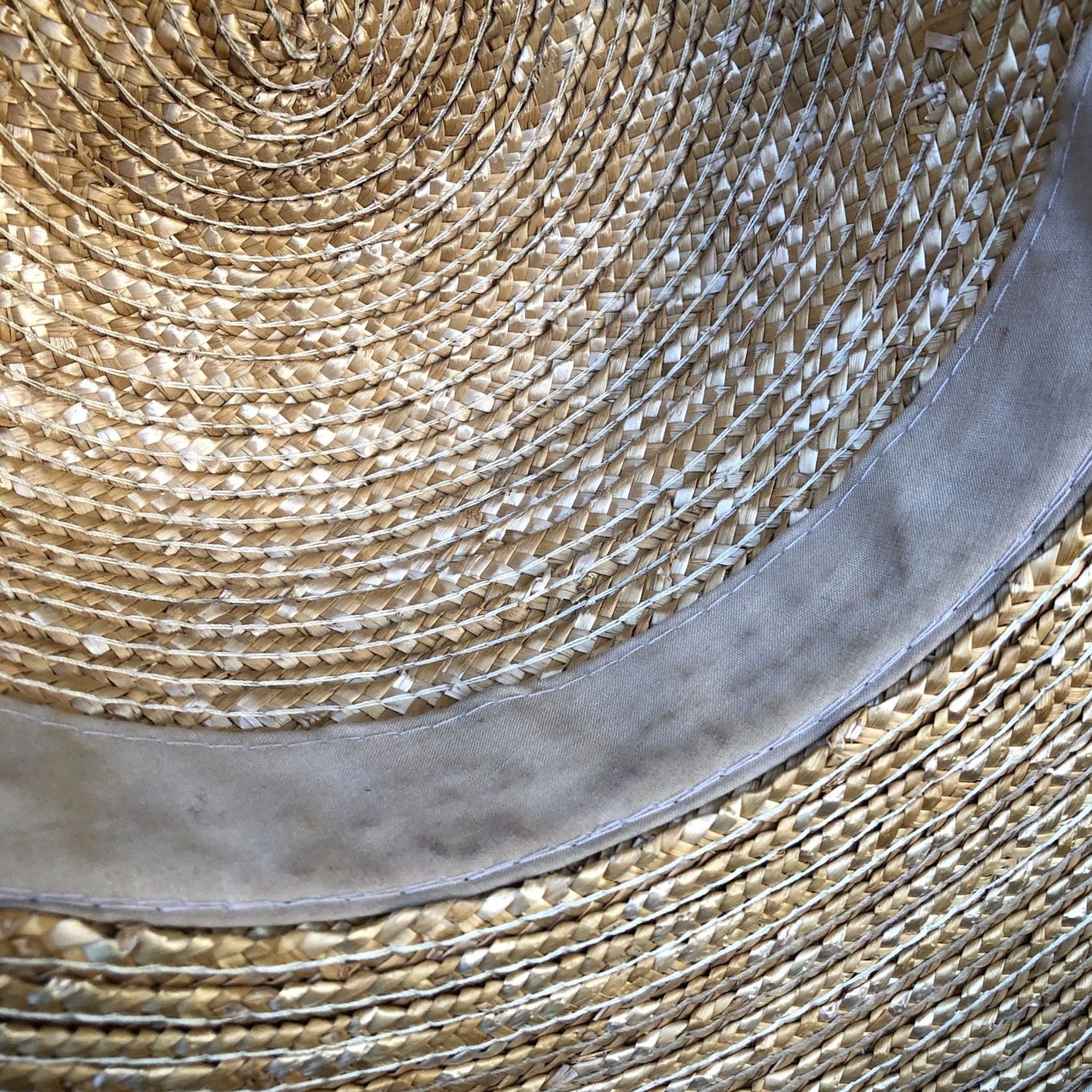 Vintage VINTAGE ARLIN Sun Hat Women's One Size 100% Straw Wide Brim Beige Bow Cap Size ONE SIZE - 6 Thumbnail