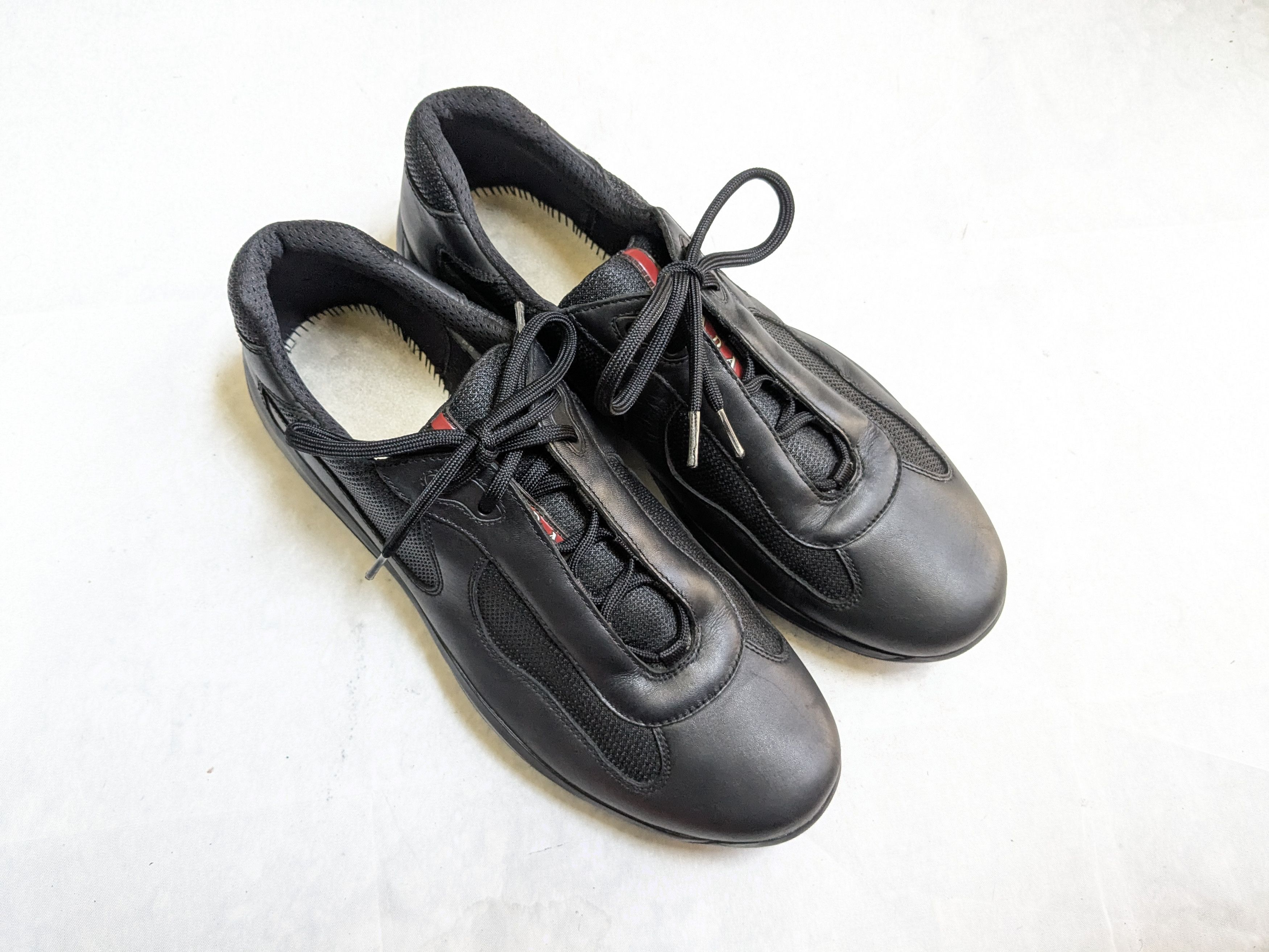 Prada Prada America's Cup Sneakers Black 14 Red Low Size US 14 / EU 47 - 4 Thumbnail