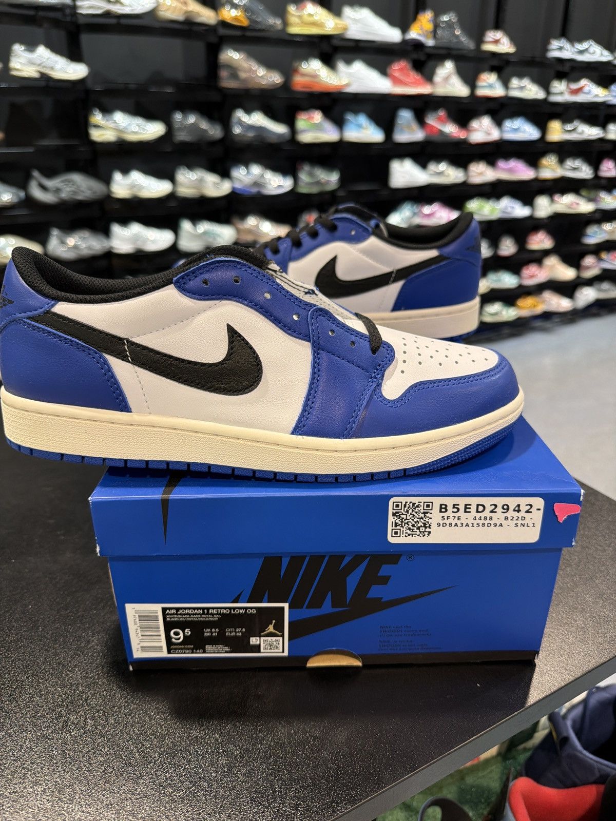 Jordan 1 Low Royal Toe Size-9.5 Brand New Quick Shipping
