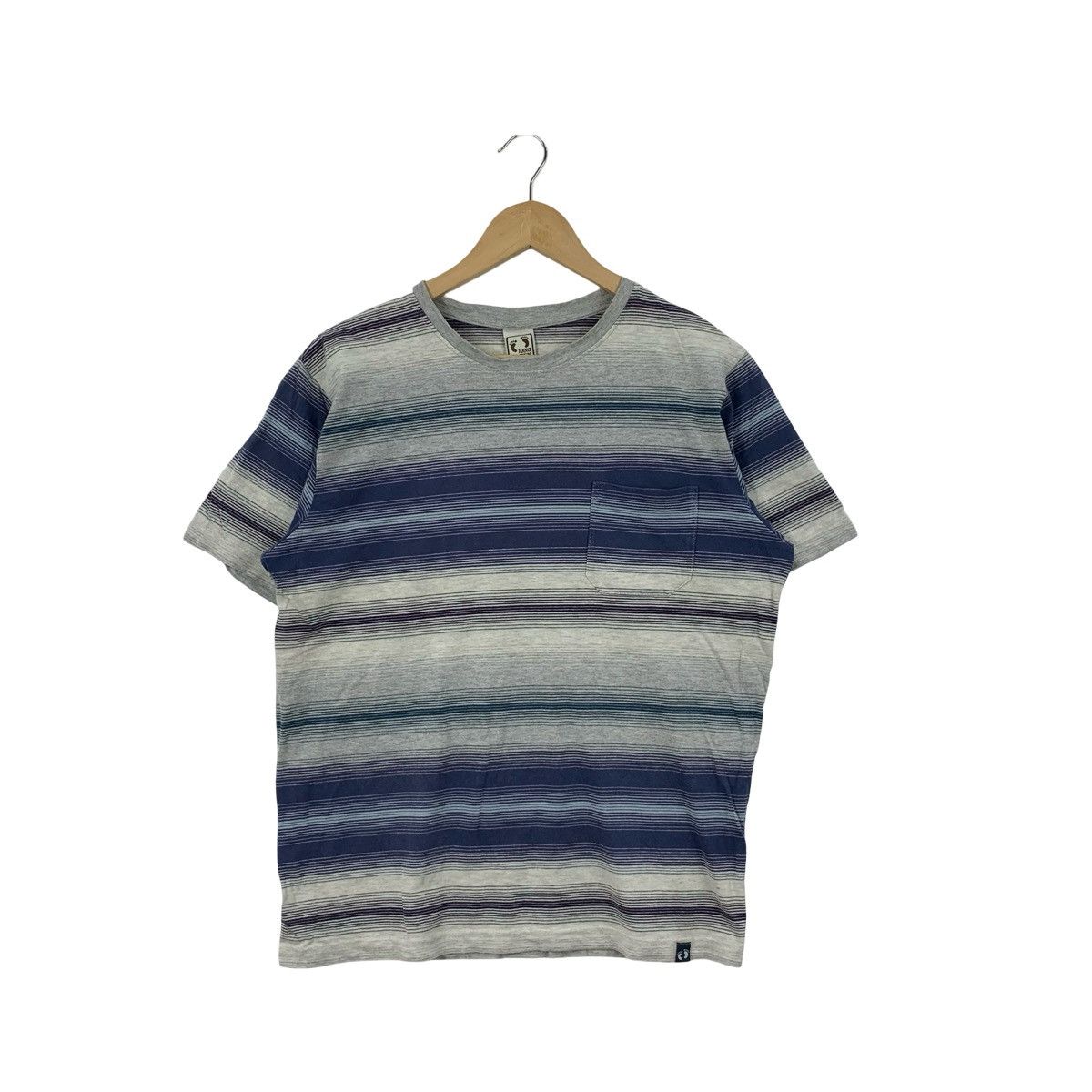 Hang Ten Vintage HANG TEN Single Pocket Retro Stripe Design Tee Shirt Size US L / EU 52-54 / 3 - 1 Thumbnail
