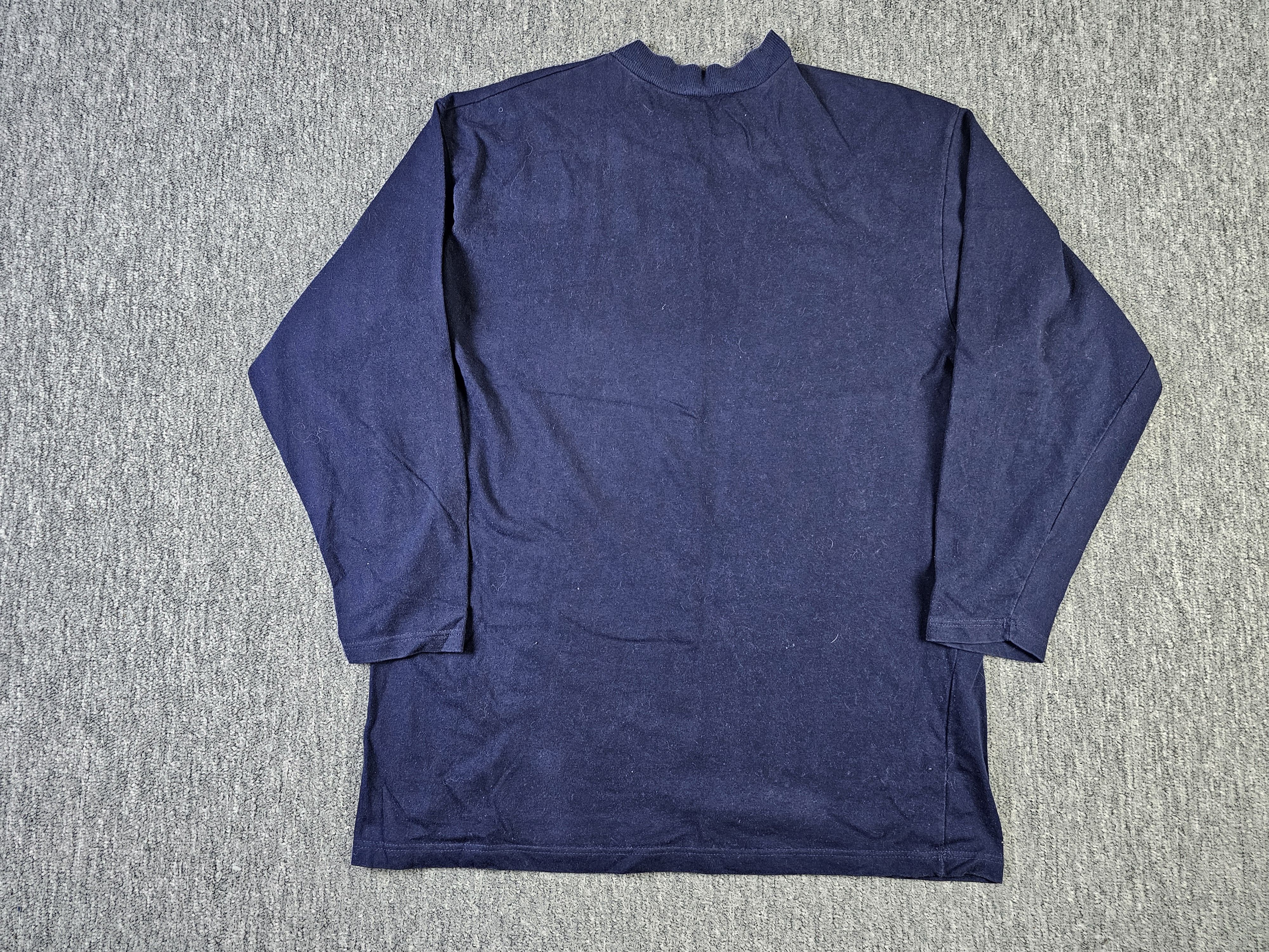 NHL × Vintage Vintage 90s St. Louis Blues NHL Mock Neck Graphic T-Shirt Size US L / EU 52-54 / 3 - 3 Thumbnail