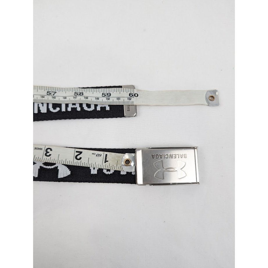 Balenciaga × Under Armour o1rshd1 Size:OS / Jacquard Web Belt in Black/White Size ONE SIZE - 10 Thumbnail
