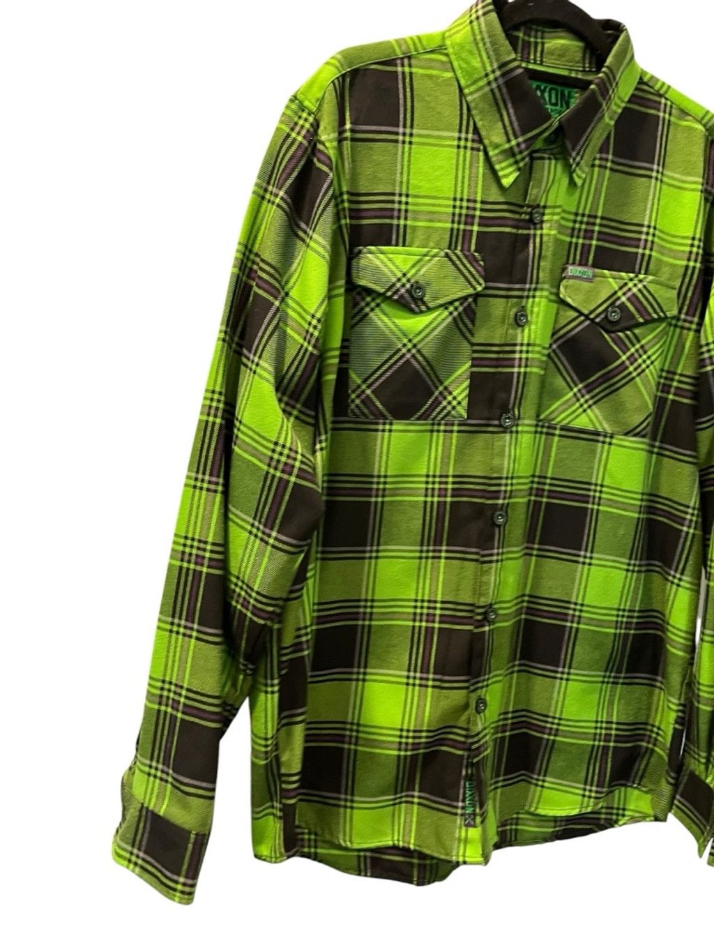 Dixxon Dixxon Flannel The Creature Ltd Ed Plaid Green Shirt Size L Size US L / EU 52-54 / 3 - 6 Thumbnail