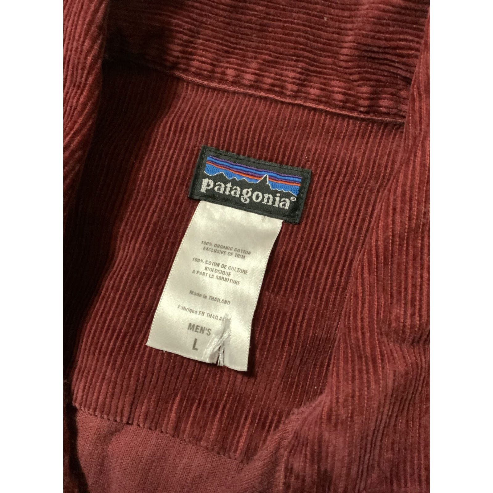 Patagonia VINTAGE Patagonia Rhythm Heavy Corduroy Western Jacket Sz. L Burgundy Cotton Ranch Sawtooth 2005 Men Size US L / EU 52-54 / 3 - 7 Thumbnail