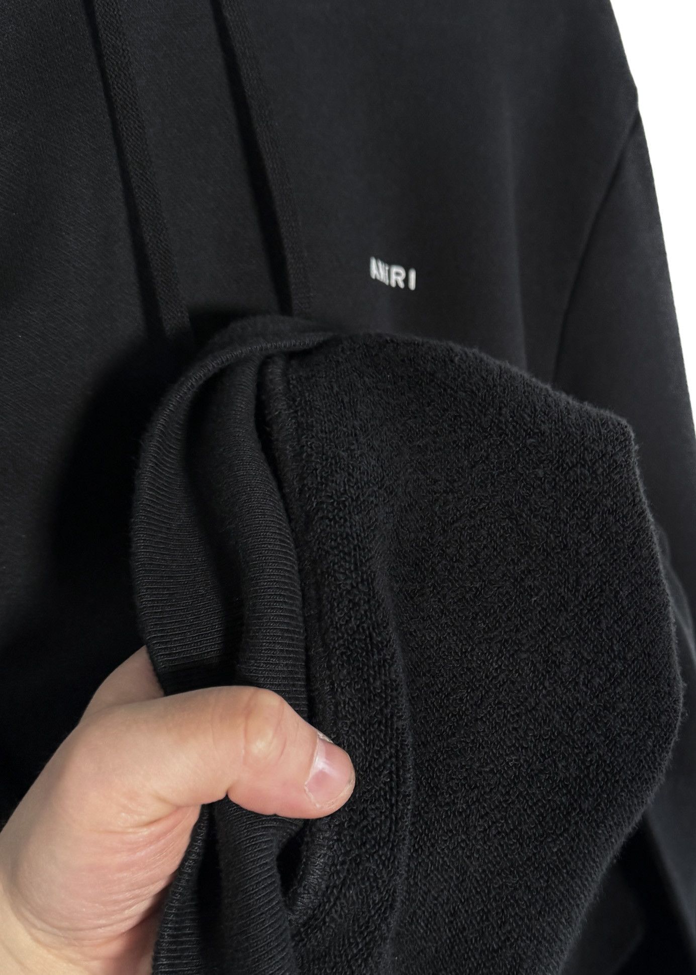 Amiri Amiri Black Small Logo Terrycloth Hoodie Size US M / EU 48-50 / 2 - 10 Thumbnail