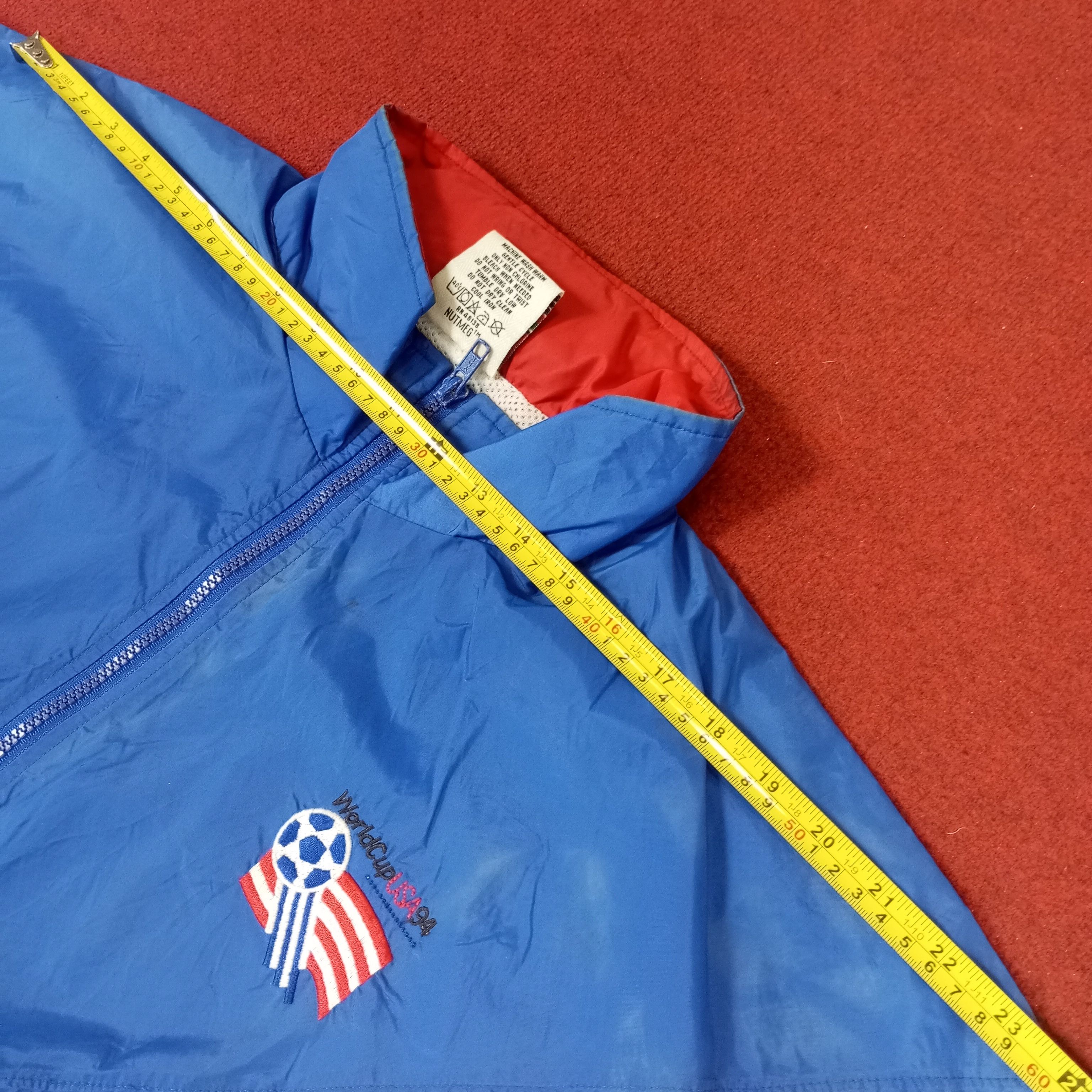 Nutmeg × Vintage World Cups USA 1994 Vintage Nutmeg Windbreaker Jacket Size US XXL / EU 58 / 5 - 14 Thumbnail