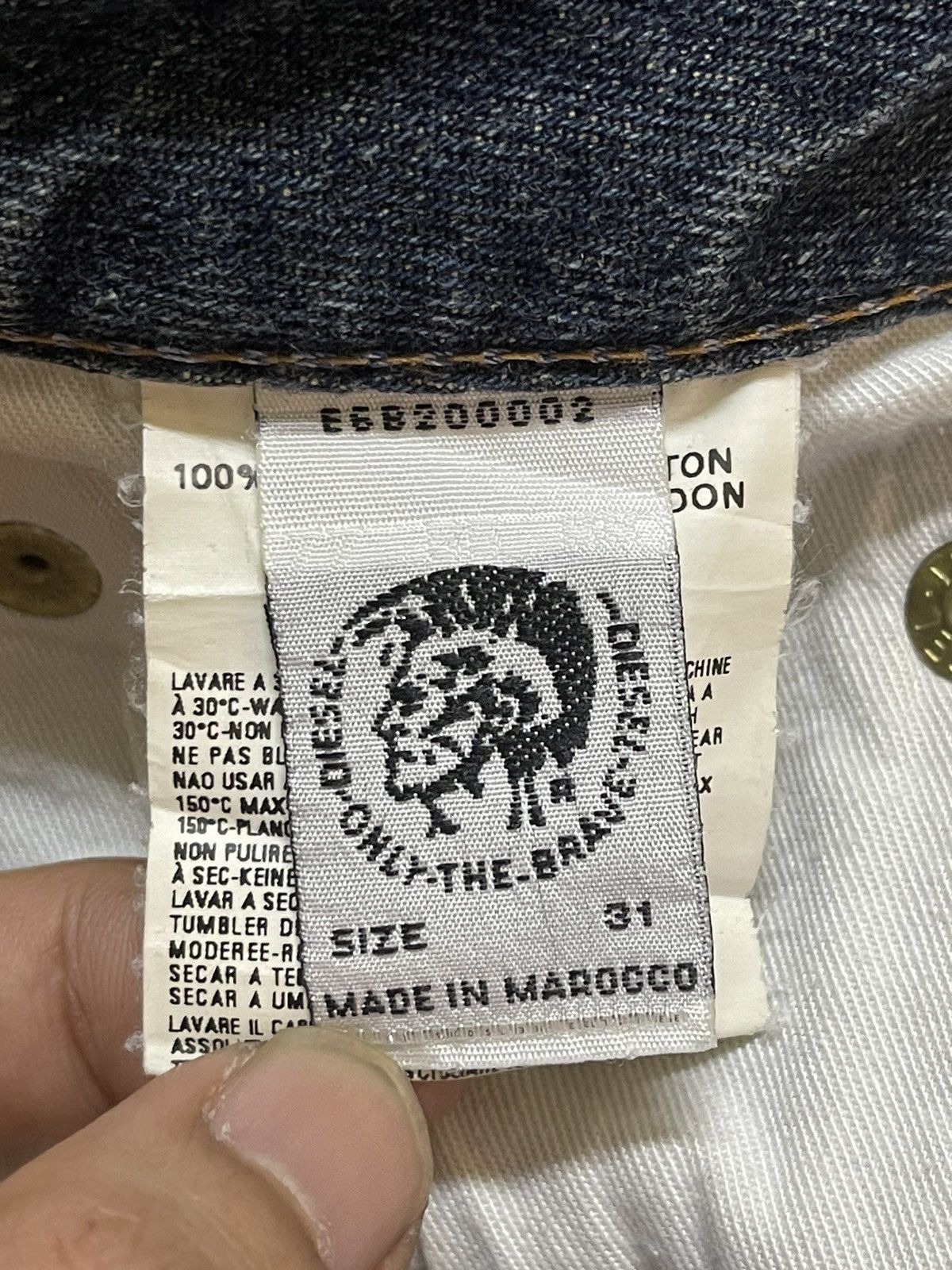 Diesel Vintage Diesel Industry Faded Wash Distressed Wide Leg Jeans Size US 32 / EU 48 - 10 Thumbnail