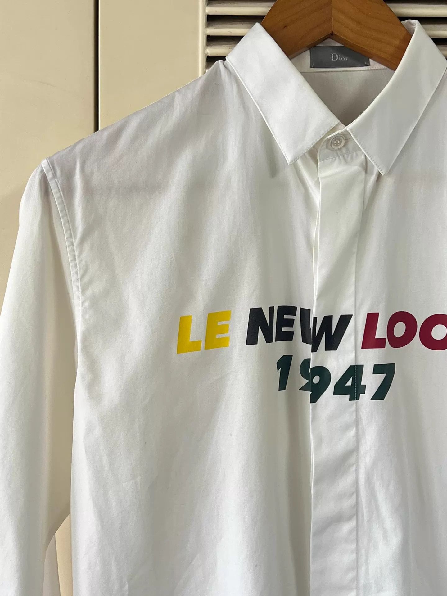 Dior Dior 1947 LE NEW LOOK Letter Print Long Sleeve Shirt Size US XS / EU 42 / 0 - 4 Thumbnail
