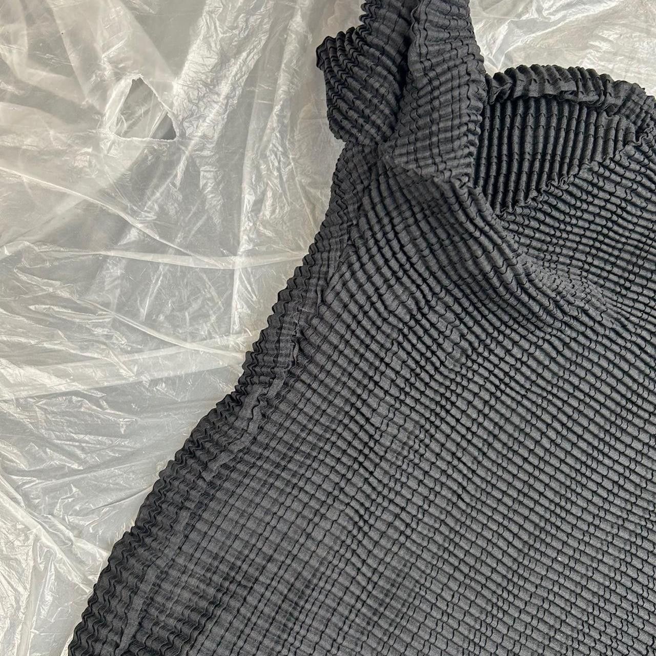 Issey Miyake Black Issey Miyake Crinkle Long Sleeve Top Size ONE SIZE - 6 Thumbnail