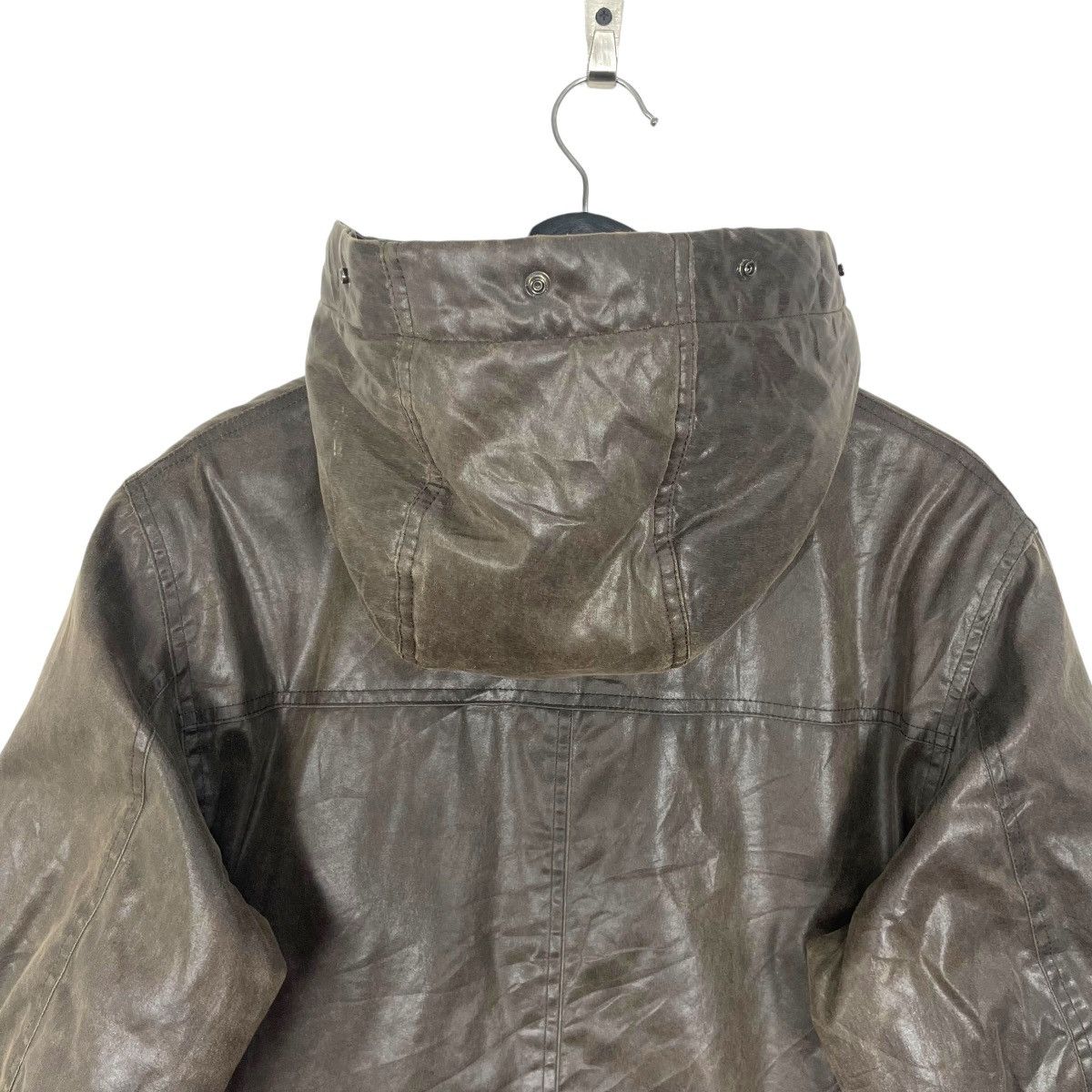 Melrose Vintage Melrose Waxed Jacket Hoodie Japanese Brand Size US M / EU 48-50 / 2 - 14 Thumbnail