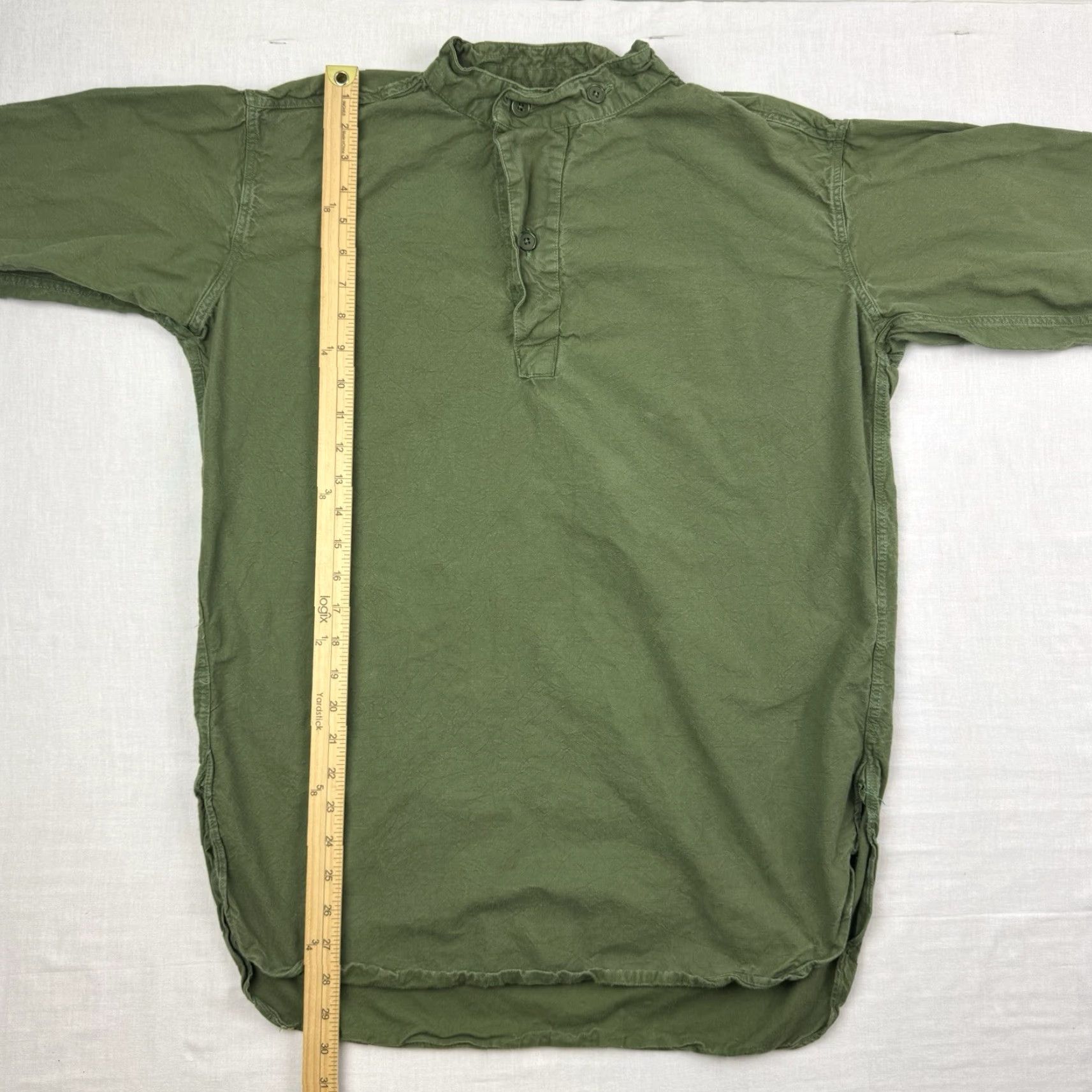 Vintage VINTAGE American Long Sleeve Henley Shirt Adult Large Green Hipster Mens Size US L / EU 52-54 / 3 - 6 Thumbnail
