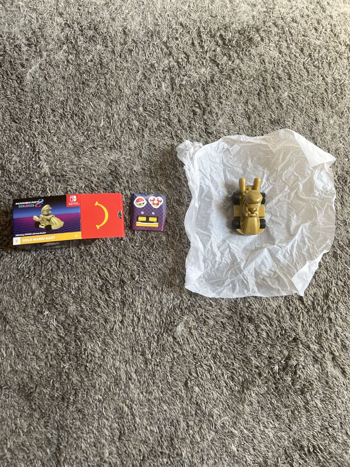 Nintendo 2024 McDonald’s Nintendo Mario Kart 8 Deluxe Gold Mario Kart Size ONE SIZE - 1 Thumbnail