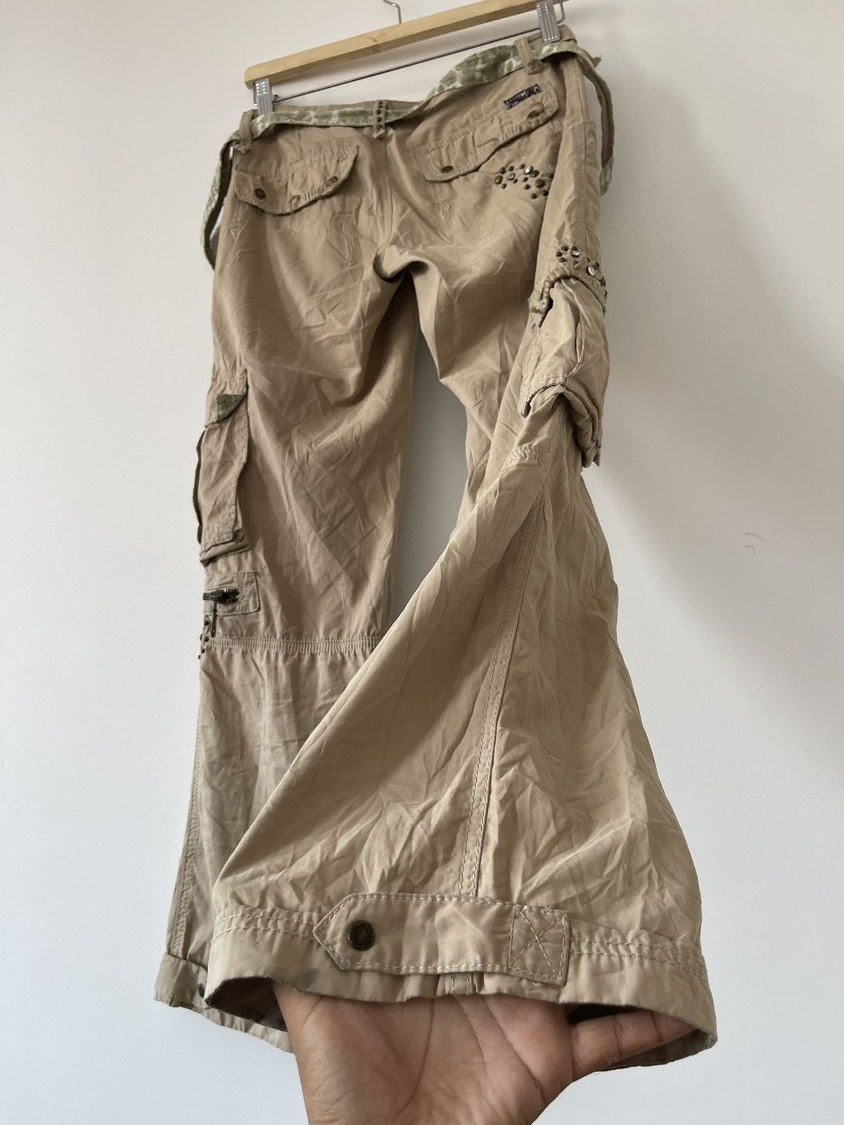 Miss Me Rare Vintage MISS ME Le Lotus Bleu Flare Multi Pocket Pant Size 29" - 11 Thumbnail
