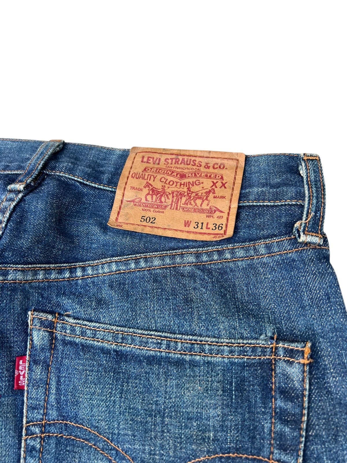Levi's Vintage 1997 Levi’s 502 XX Big E Denim Selvedge Jeans Size US 30 / EU 46 - 10 Thumbnail