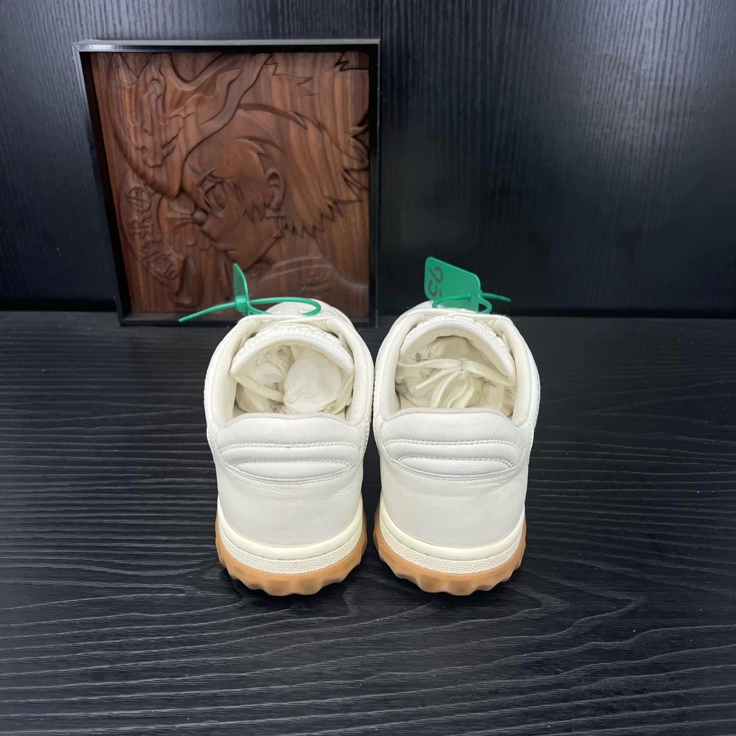 Gucci Gucci Mac80 Off-White 37.5 Near Mint Original Box Size US 7 / IT 37 - 5 Thumbnail