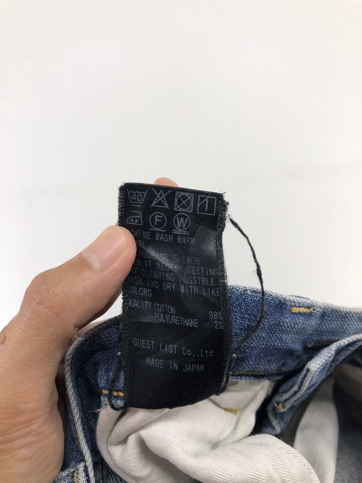 Japanese Brand Red Card Anniversary 25th Distressed Faded Blue Jeans Size US 28 / EU 44 - 20 Thumbnail