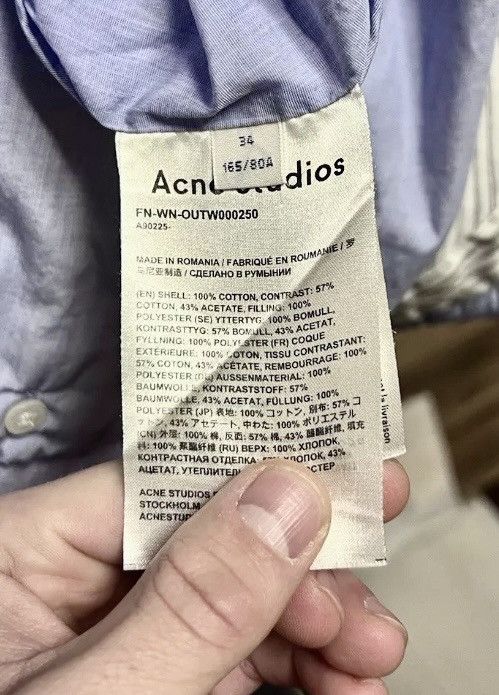Acne Studios ACNE STUDIOS Orli Padded Reversible Shirt Jacket Sz 34 Size M / US 6-8 / IT 42-44 - 9 Thumbnail