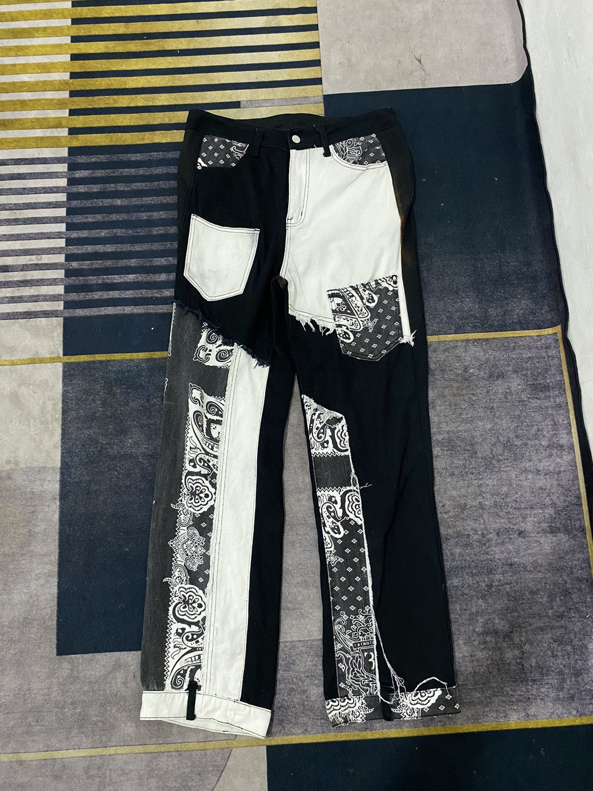 Shein SHEIN KAPITAL STYLE DENIM PANTS Size US 33 - 1 Thumbnail