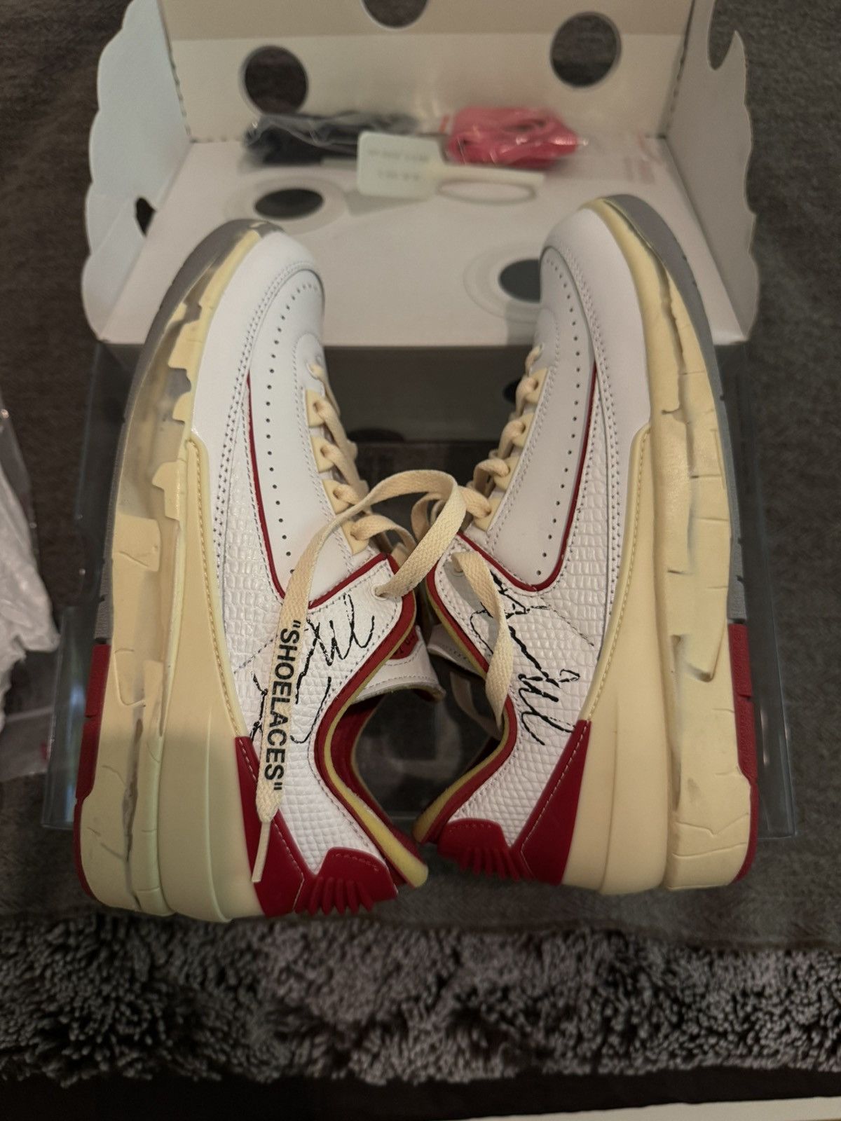 Off-White x Air Jordan Retro Low SP 'White Varsity