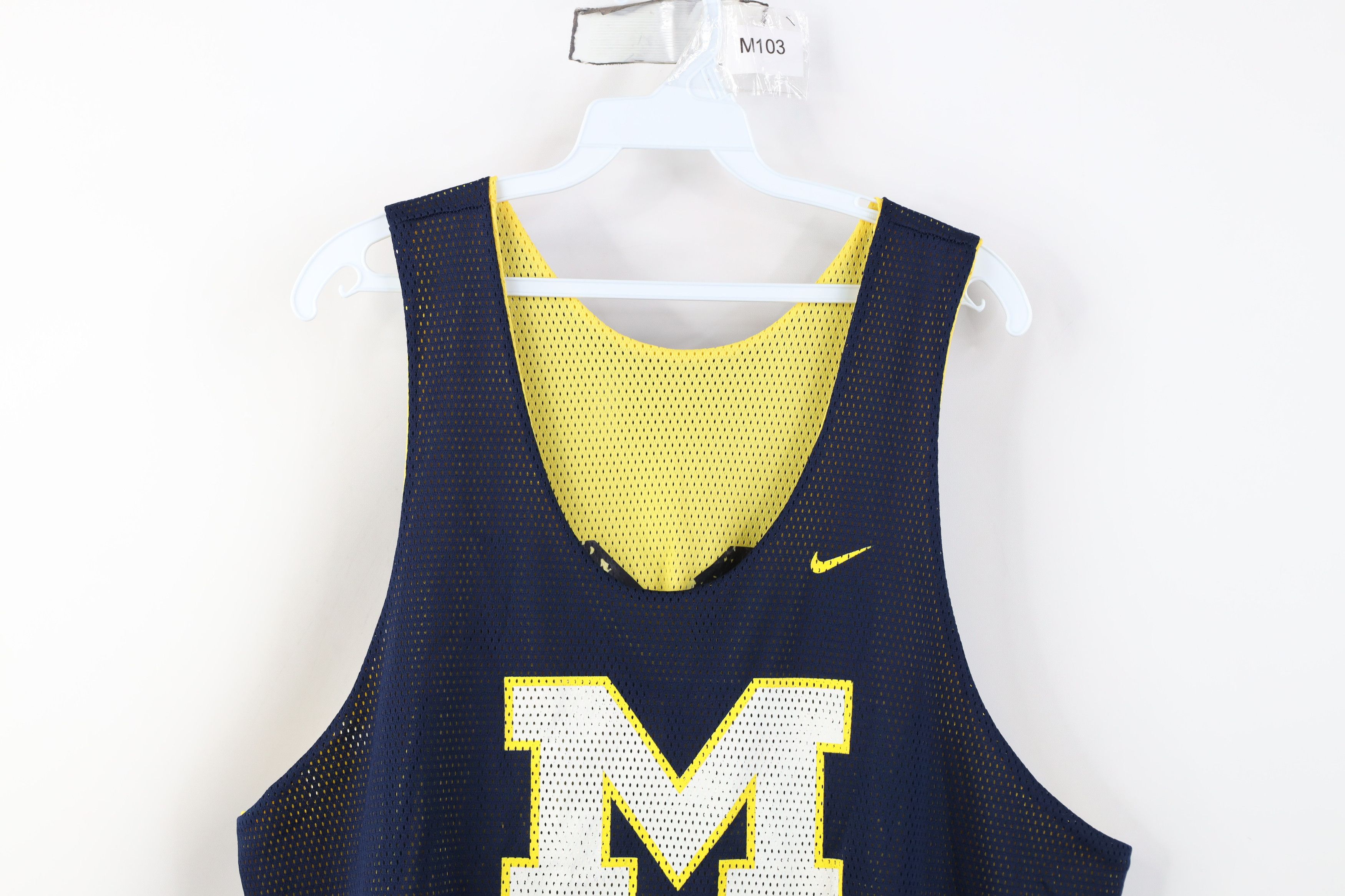 Nike Vintage 90s Nike Reversible University of Michigan Jersey Size US XL / EU 56 / 4 - 2 Thumbnail