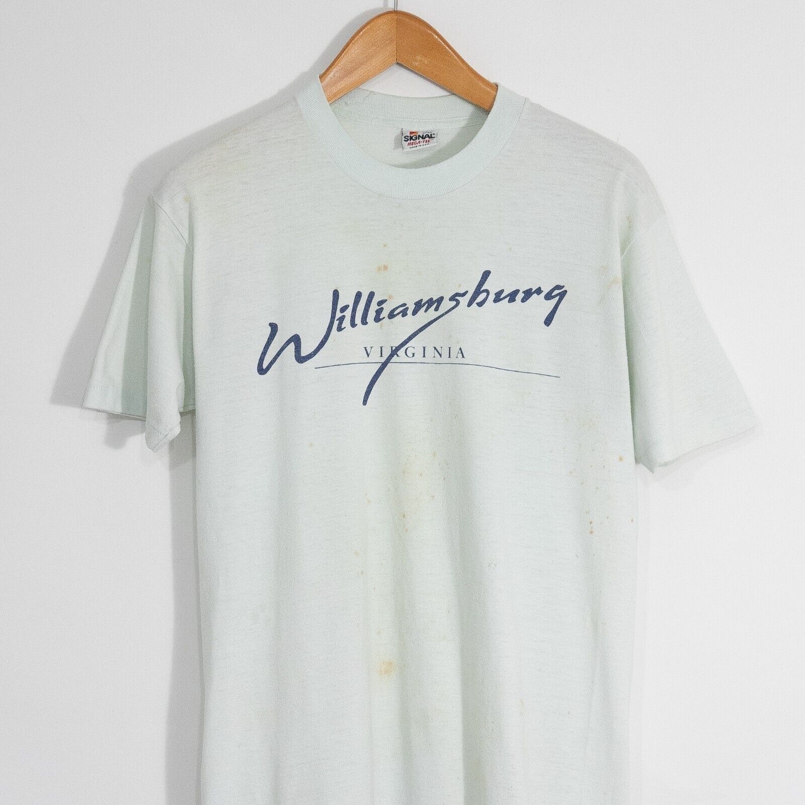 Vintage Vintage 80s Williamsburg Virginia T Shirt Medium - Thrashed Size US M / EU 48-50 / 2 - 2 Thumbnail