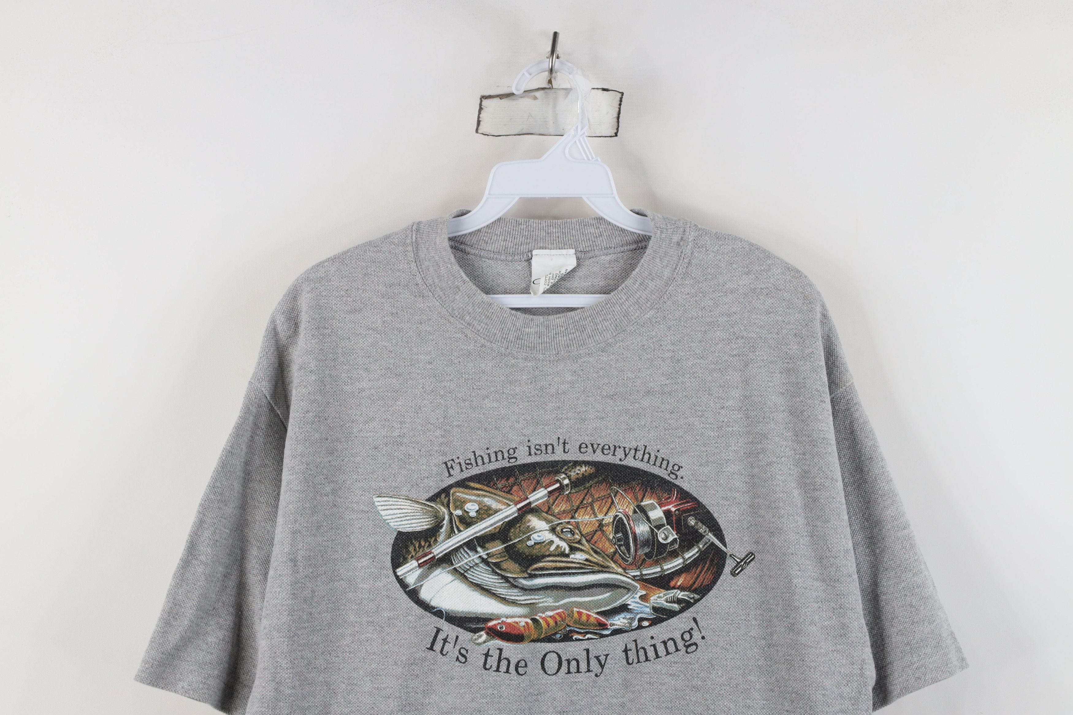 Vintage Vintage 90s Everything It's The Only Thing Knit T-Shirt USA Size US L / EU 52-54 / 3 - 2 Thumbnail