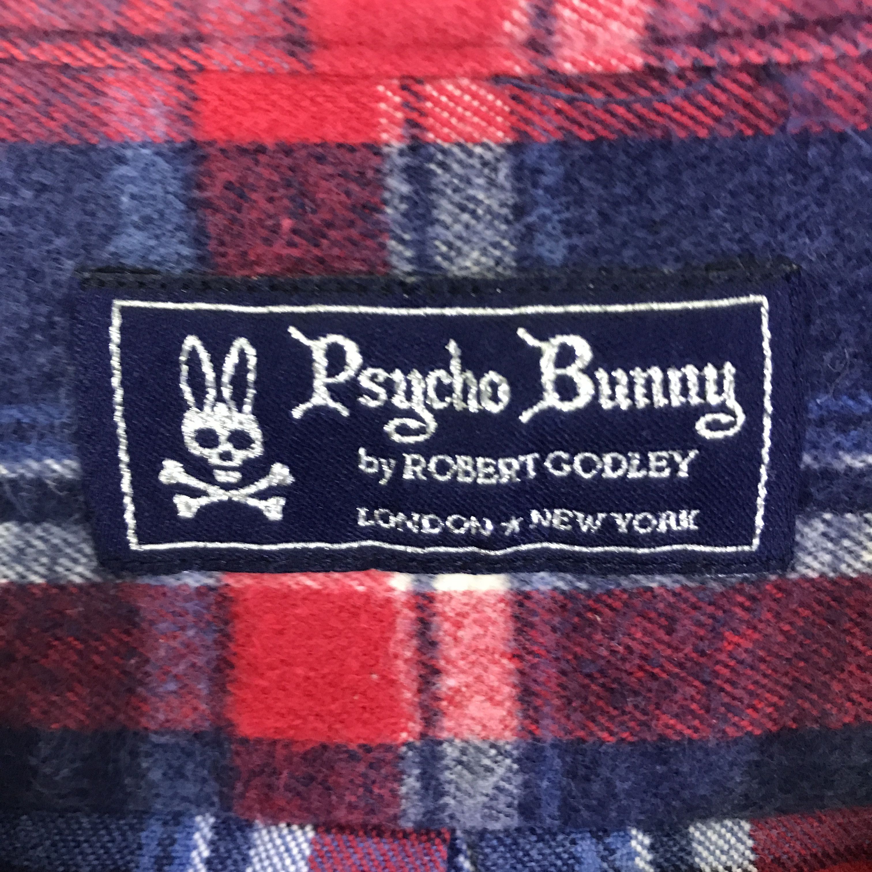 Psycho Bunny PSYCHO BUNNY TARTAN DESIGN BUTTON UP SHIRT K93B10 Size US L / EU 52-54 / 3 - 8 Thumbnail