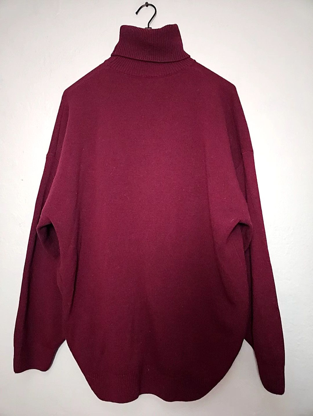 Balenciaga Oversized Red BB Wreath Logo Turtleneck Sweater Size US S / EU 44-46 / 1 - 4 Thumbnail