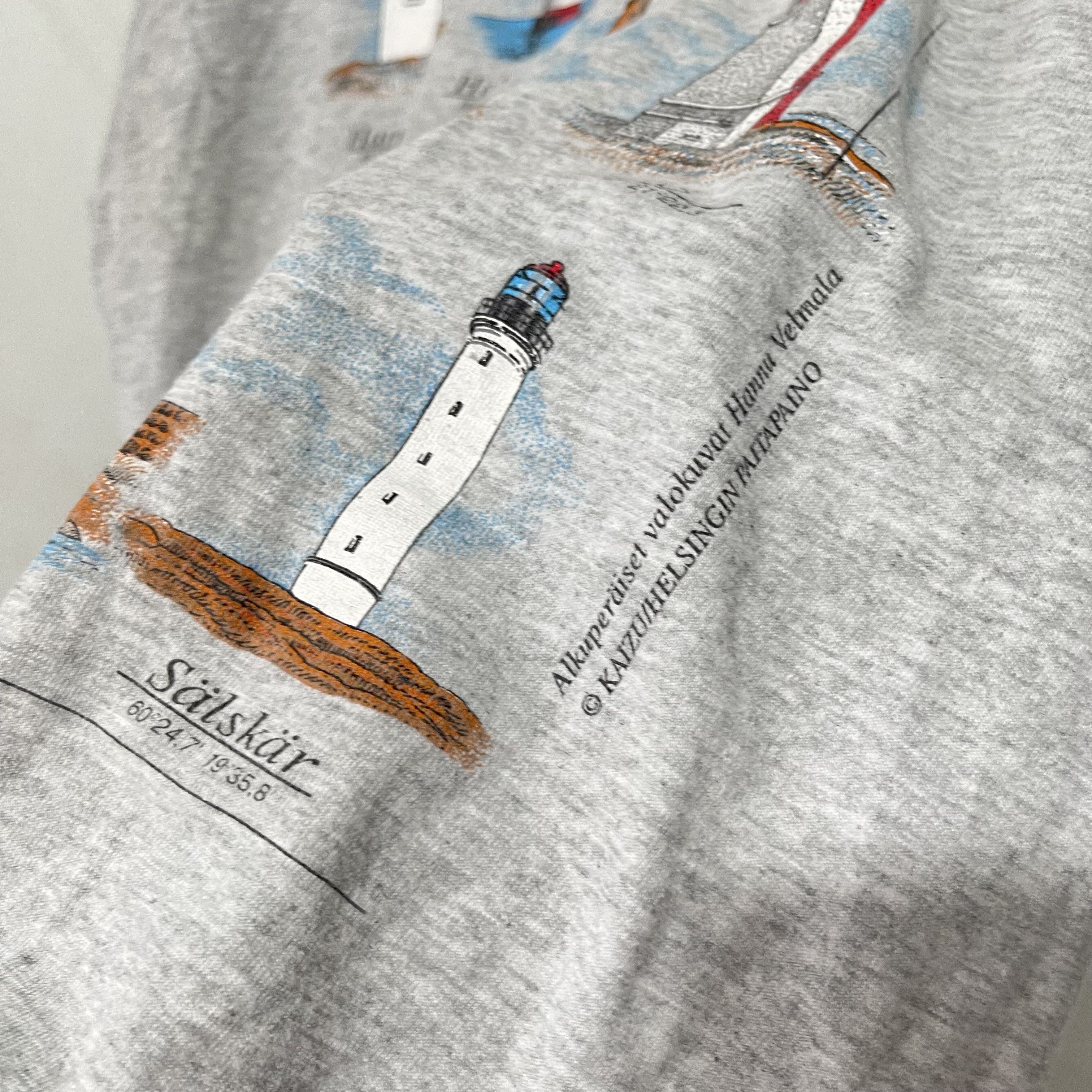 Vintage Vintage 90s Finnish Lighthouses T-Shirt Size US L / EU 52-54 / 3 - 2 Thumbnail