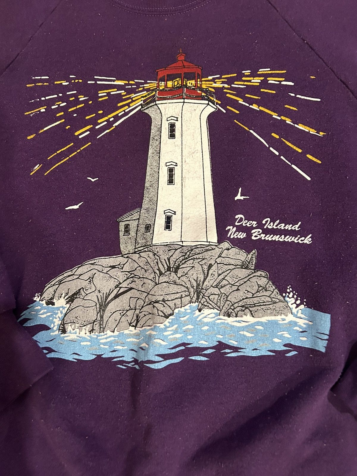 Vintage Vtg Lighthouse Sweatshirt Size US XL / EU 56 / 4 - 3 Thumbnail