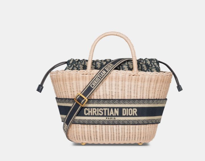 Dior o1w1db10225 Size: OS / M1328CMV Hat Basket Bag in Multicolor Size ONE SIZE - 1 Thumbnail