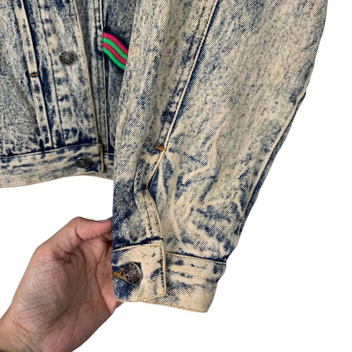 Japanese Brand EAST WEST by Panda Group Stone Wash Denim Jacket #2185-C97 Size US M / EU 48-50 / 2 - 13 Thumbnail