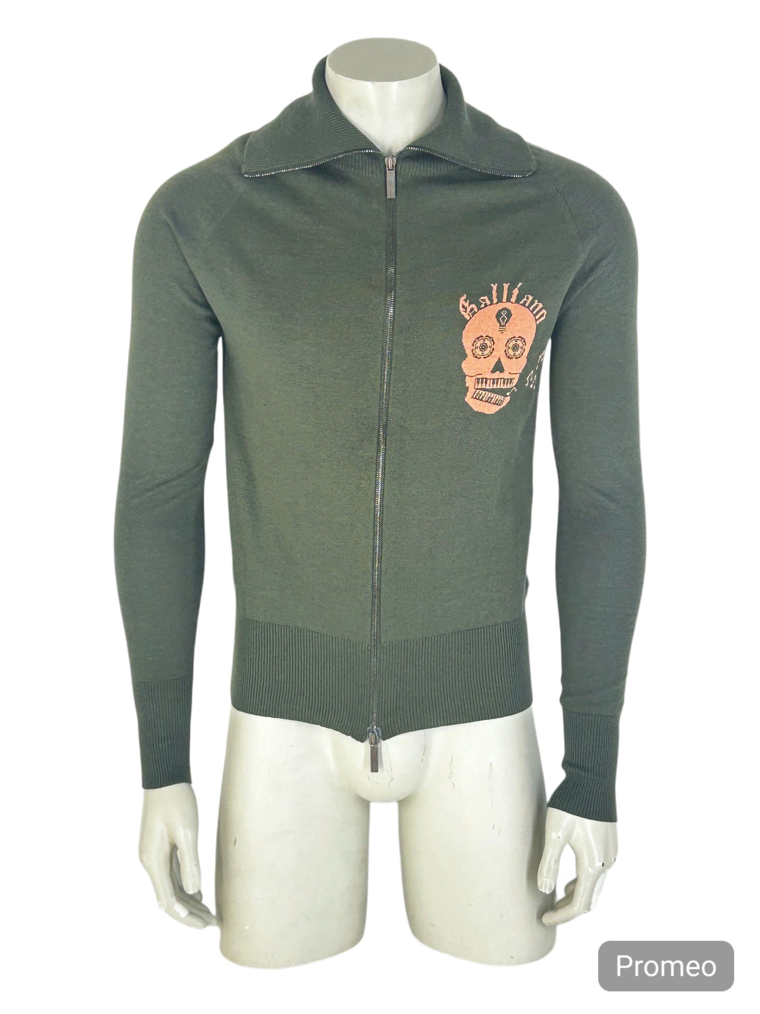 John Galliano John Galliano Fine Gauge Knitted Zip Through Cardigan Size US M / EU 48-50 / 2 - 1 Thumbnail