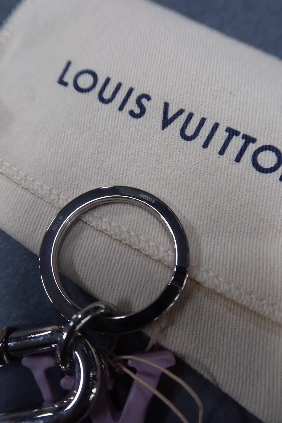 Louis Vuitton LV Shape Pink Big Logo Keychain NWT Size ONE SIZE - 5 Thumbnail