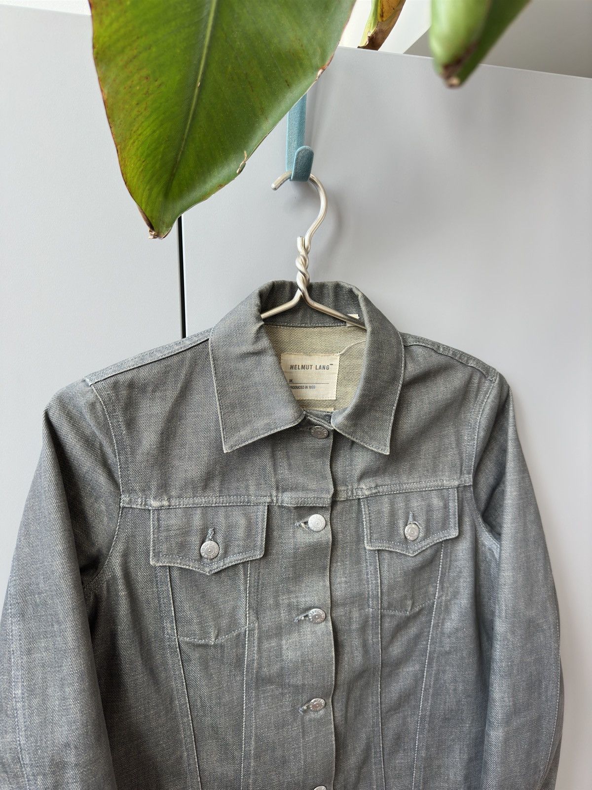 Helmut Lang Helmut Lang 1999 Vintage Denim Gray Jacket Women’s XS Size US XS / EU 42 / 0 - 2 Thumbnail