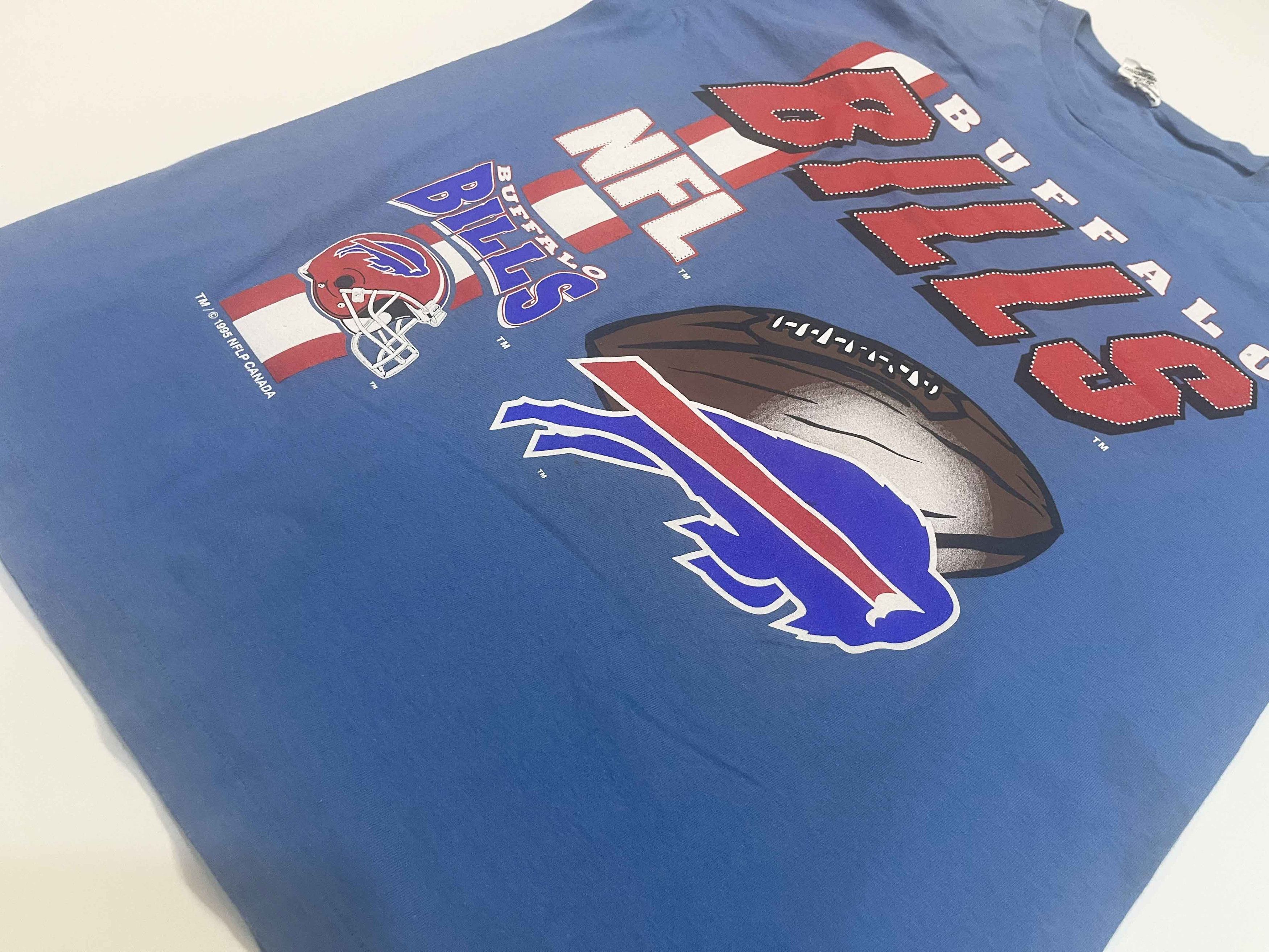 NFL × Vintage Vintage Waves 1995 NFL Buffalo Bills Football T-Shirt Size US M / EU 48-50 / 2 - 6 Thumbnail