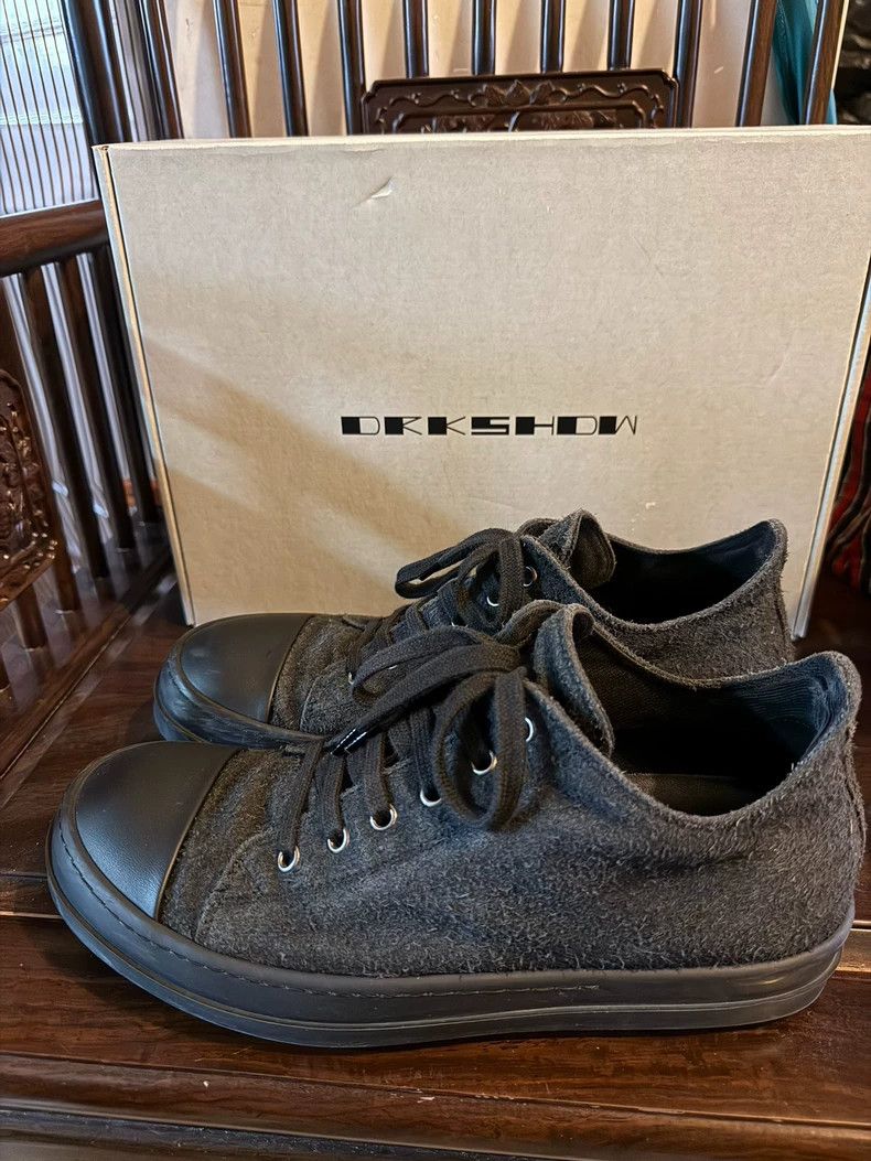 Rick Owens Rick Owens DRKSHDW Black Low-Top Sneakers-dmc Size US 8 / EU 41 - 1 Thumbnail