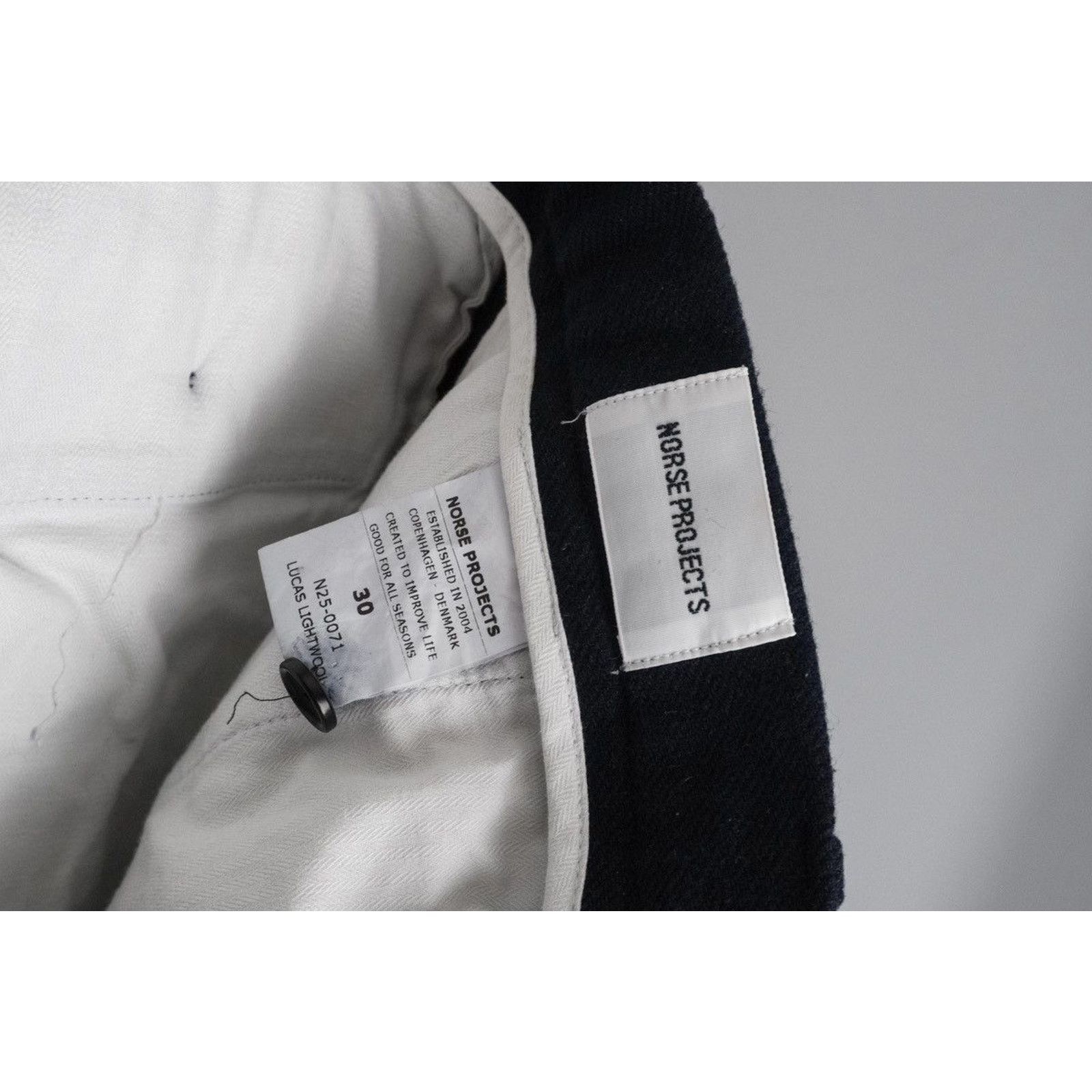 Norse Projects Norse projects navy blue wool trouser pants Size US 30 / EU 46 - 7 Thumbnail