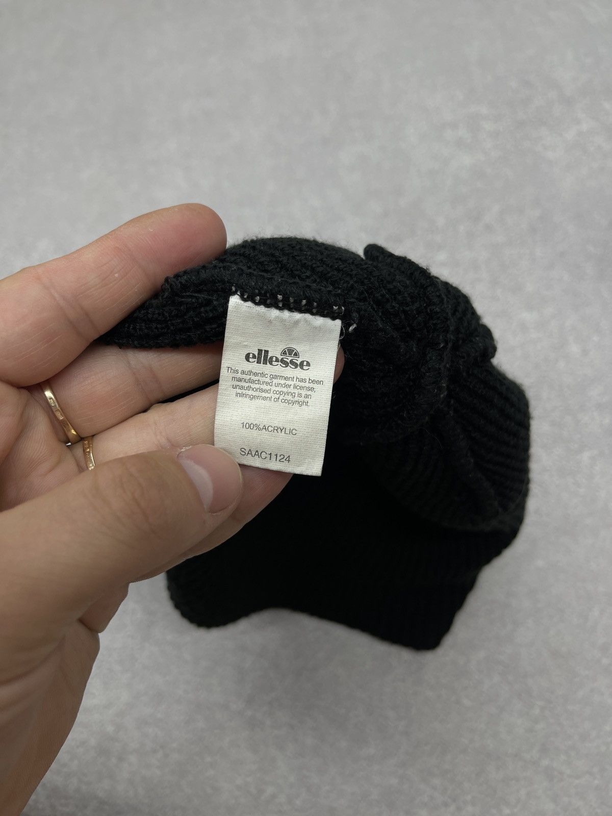 Ellesse Mens Ellesse Beanie Hat Black Size ONE SIZE - 6 Thumbnail